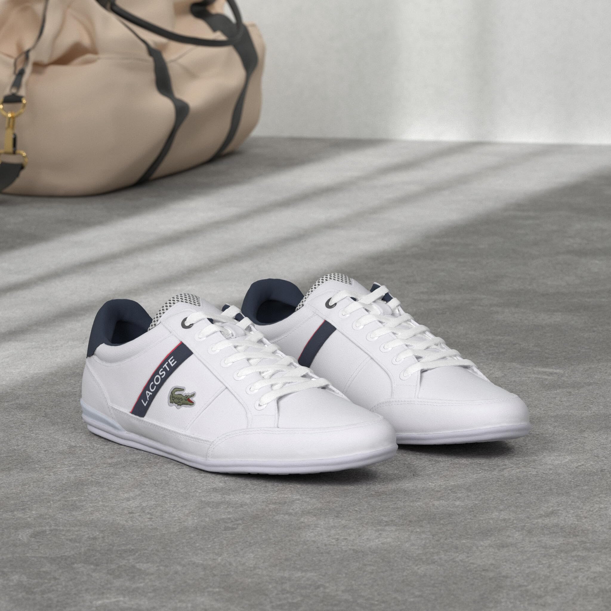 Lacoste Men's Chaymon Sneakers - Comfortable Casual Shoes for Men | Breathable Lightweight Walking Shoes | Perfect for Daily Wear, Gym & Outdoor Activities
