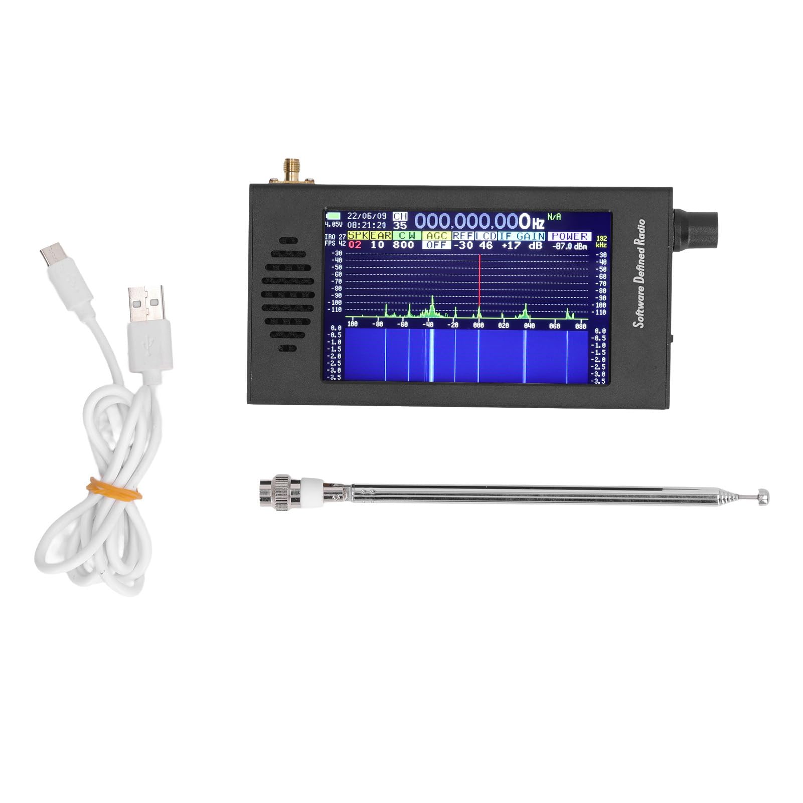 Syrisora DSP SDR Radio Receiver - 4.3 Inch Touch Screen, 100KHz-149MHz FM/MW/SSB/CW HAM Shortwave Radio with Wide Frequency Coverage - Perfect for Amateur Radio, Emergency Communication, and Outdoor Adventures