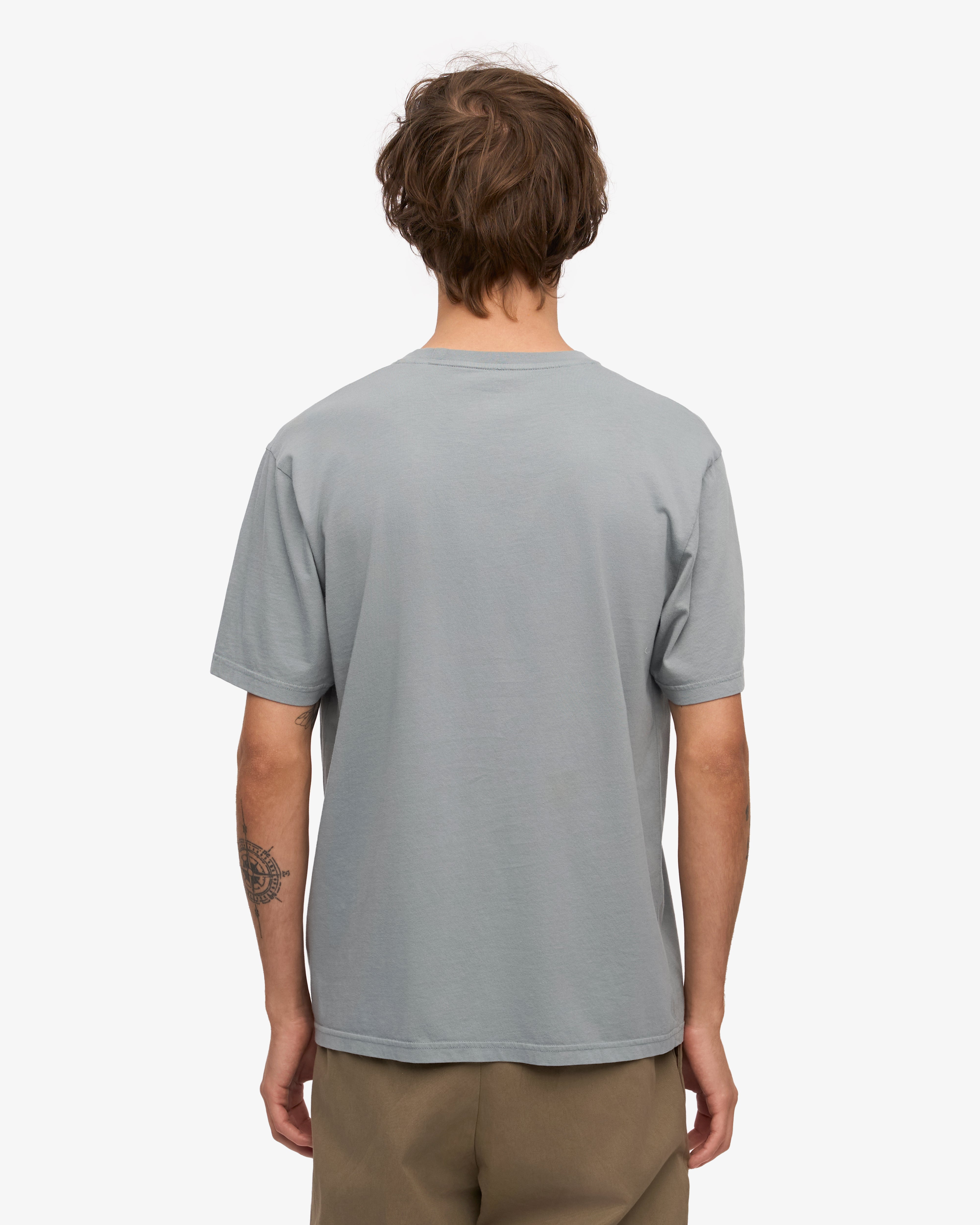 Classic Organic Cotton T-Shirt for Men & Women | Soft & Comfortable Steel Blue Tee | Perfect for Casual Wear, Gym, and Everyday Outfits