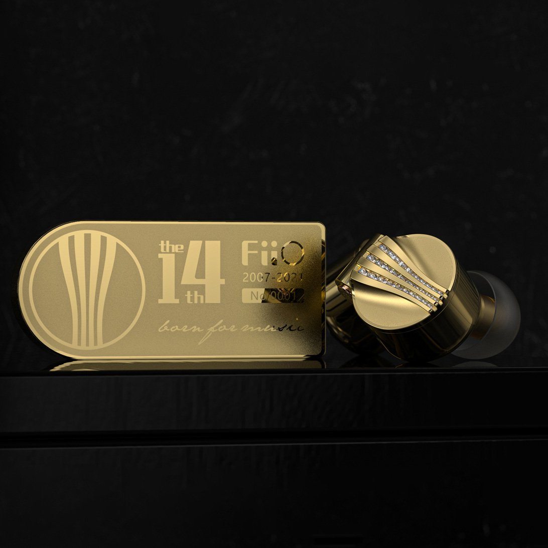 FiiO FDX 14th Anniversary Limited Edition Pure Beryllium Diaphragm 1DD In-Ear Headphones - Premium Audiophile Earbuds for Music Lovers & Studio Monitoring