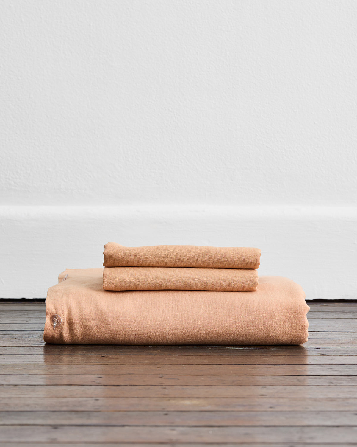 100% French Flax Linen Duvet Cover Set - Breathable & Eco-Friendly Terracotta Bedding for All Seasons | Perfect for Master Bedroom, Guest Room & Vacation Homes