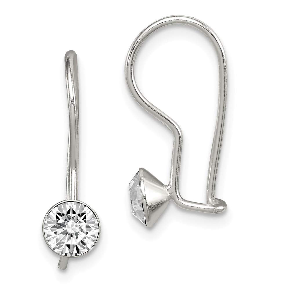 Sterling Silver Stellux Crystal French Wire Earrings for Women - Elegant Dangle Drop Earrings for Party, Wedding & Evening Wear