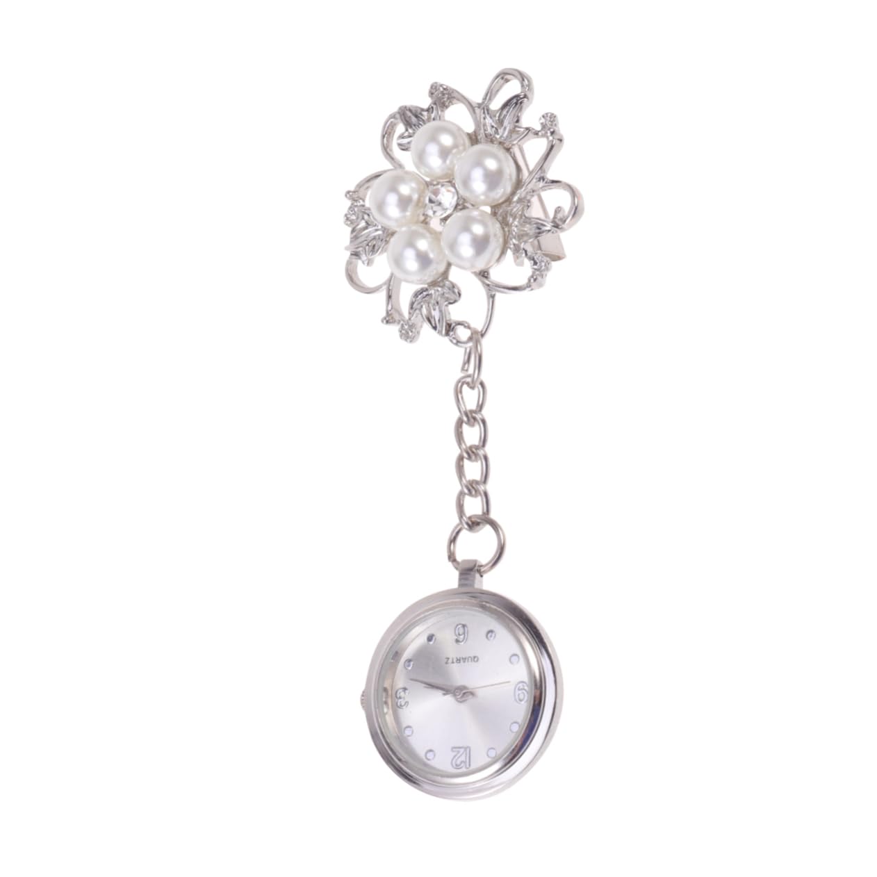 VALICLUD Vintage Brooch Watch Pin - Nurse Doctor Pocket Watch with Chain, Antique Style Fob Watch for Medical Professionals | Perfect for Nursing Uniforms, Medical Scrubs & Formal Attire
