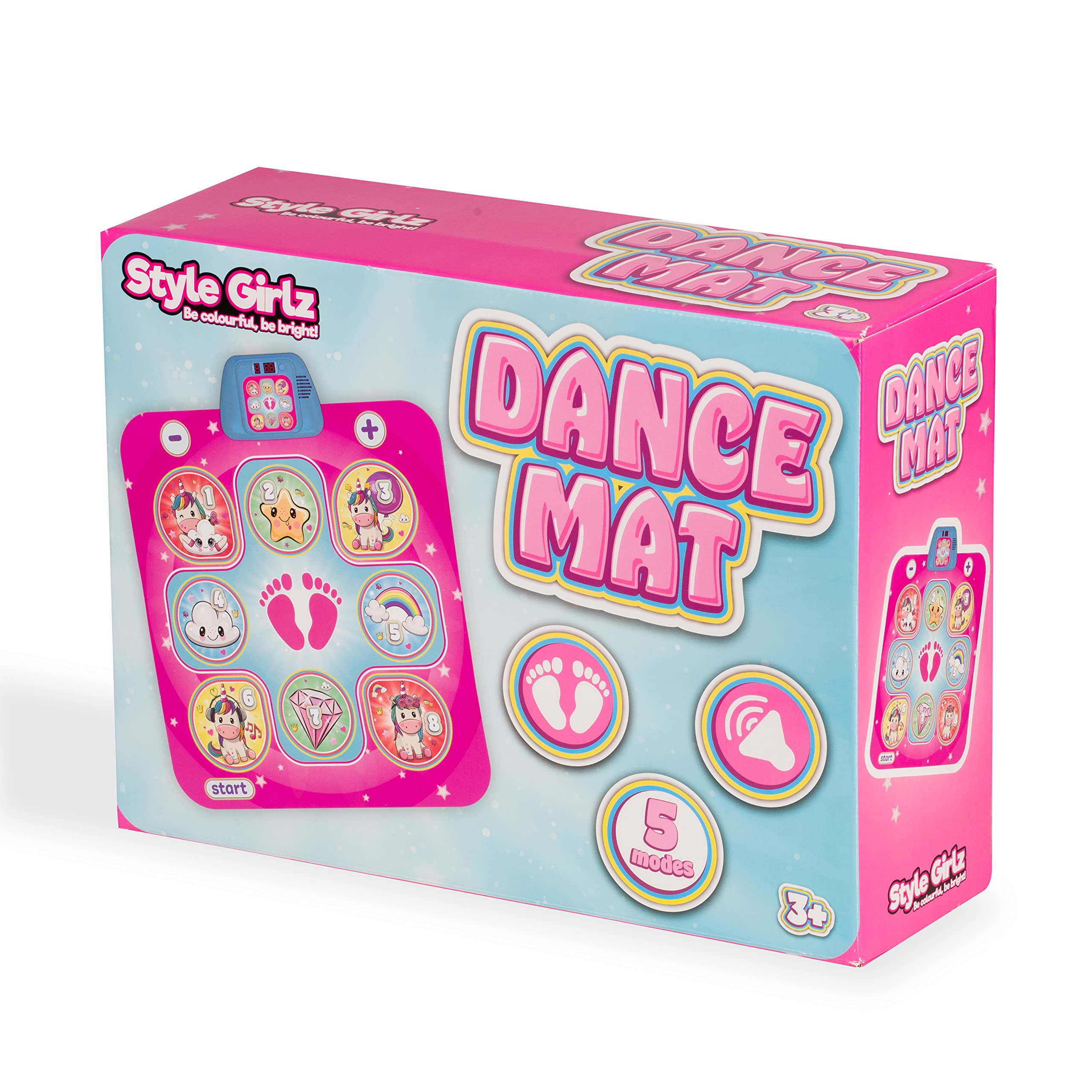 Dance Mat for Girls & Boys - Interactive Dance Pad with 6 Game Modes & US Music - Electronic Musical Dance Mat for Kids Ages 3+ - Perfect for Indoor Play, Birthday Gifts & Family Fun