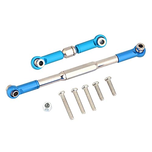 CNC Aluminum Alloy Steering Linkage Rod Set for WPL 1608T RC Truck - Replacement Part for RC Steering System (Grey) - Perfect for RC Car Repair, Upgrades & Off-Road Racing Accessories