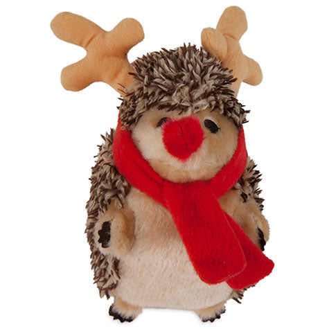 Zoobilee Reindeer Heggie Dog Toy - Durable Chew Toy for Small & Medium Dogs - Perfect for Playtime, Training & Teething Relief - Christmas Gift for Pets