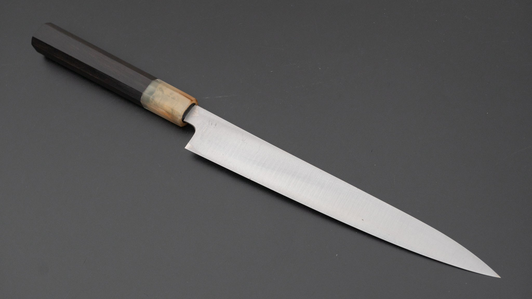 Hitohira Ashi White #2 Japanese Petty Knife 210mm with Ebony Handle - Perfect for Slicing, Dicing, and Precision Kitchen Tasks