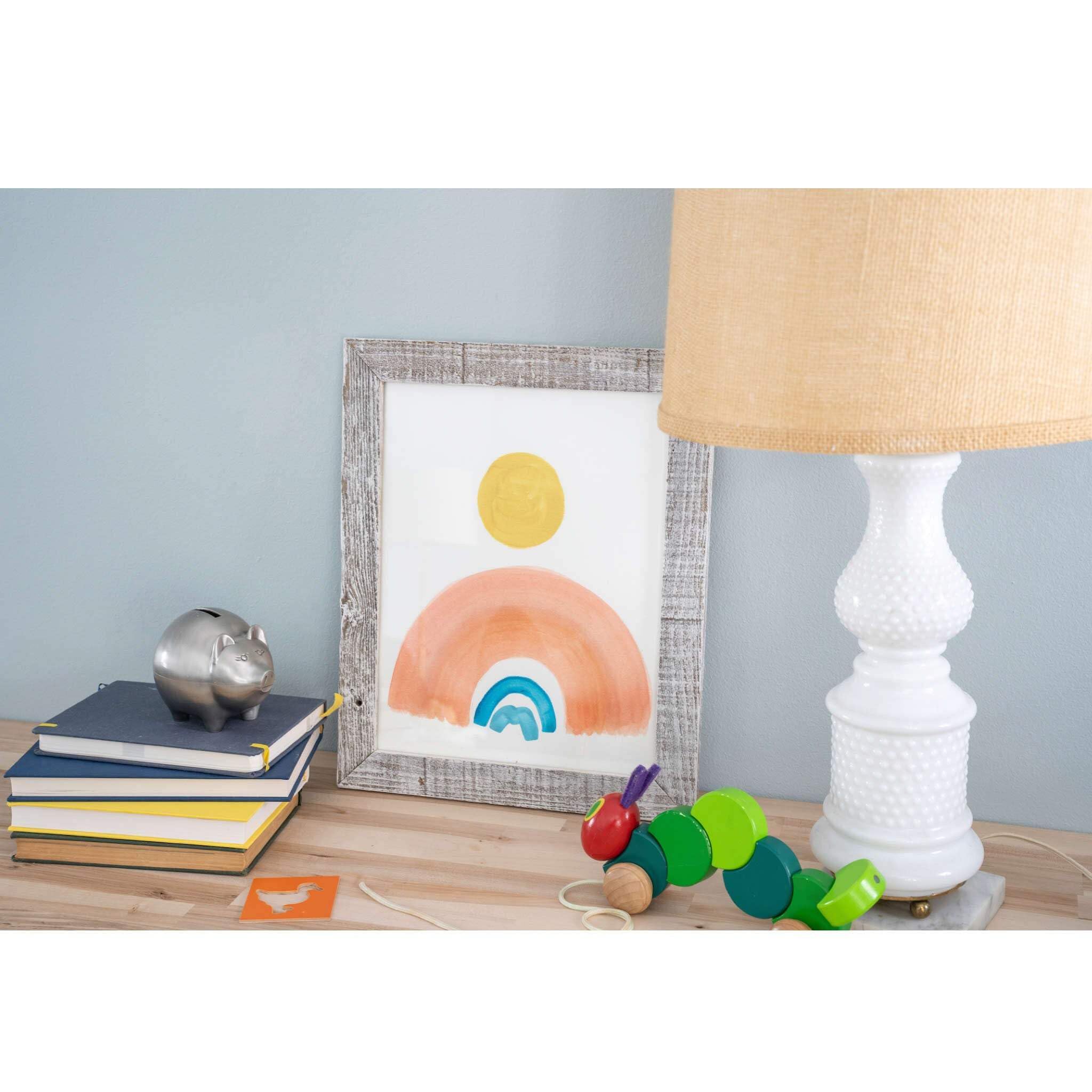 HomeRoots 14x18 Inch Whitewashed Wood Picture Frame - Perfect for Wall Decor, Family Photos & Art Display in Living Room, Bedroom or Office