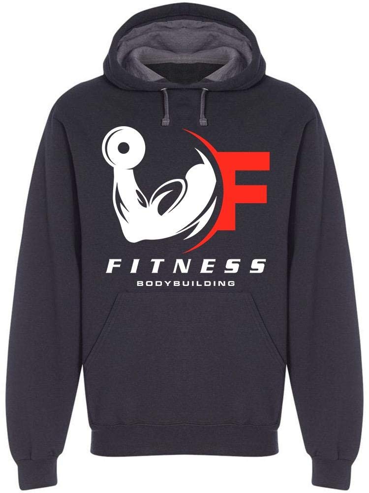 Smartprints F For Fitness Bodybuilding Hoodie for Men - Gym Workout & Streetwear Fashion