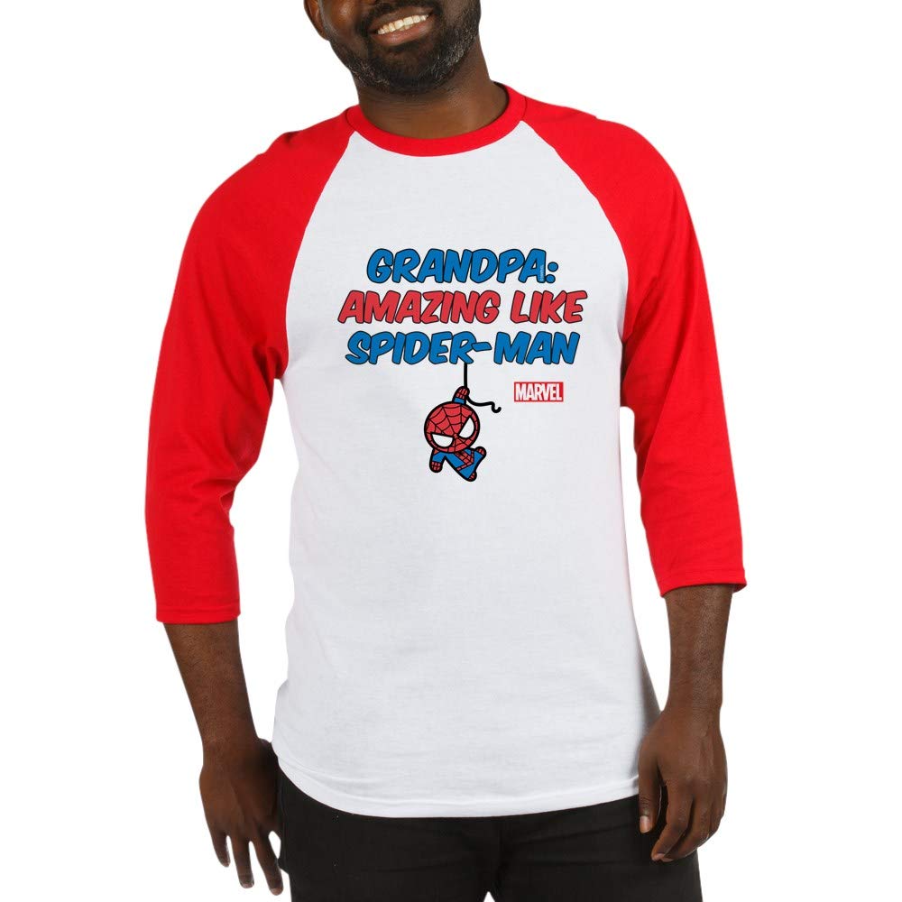Amazing Spider-Man Grandpa Baseball Shirt - Funny Marvel Superhero Graphic Tee for Grandfathers | Perfect Gift for Dad's Birthday & Father's Day