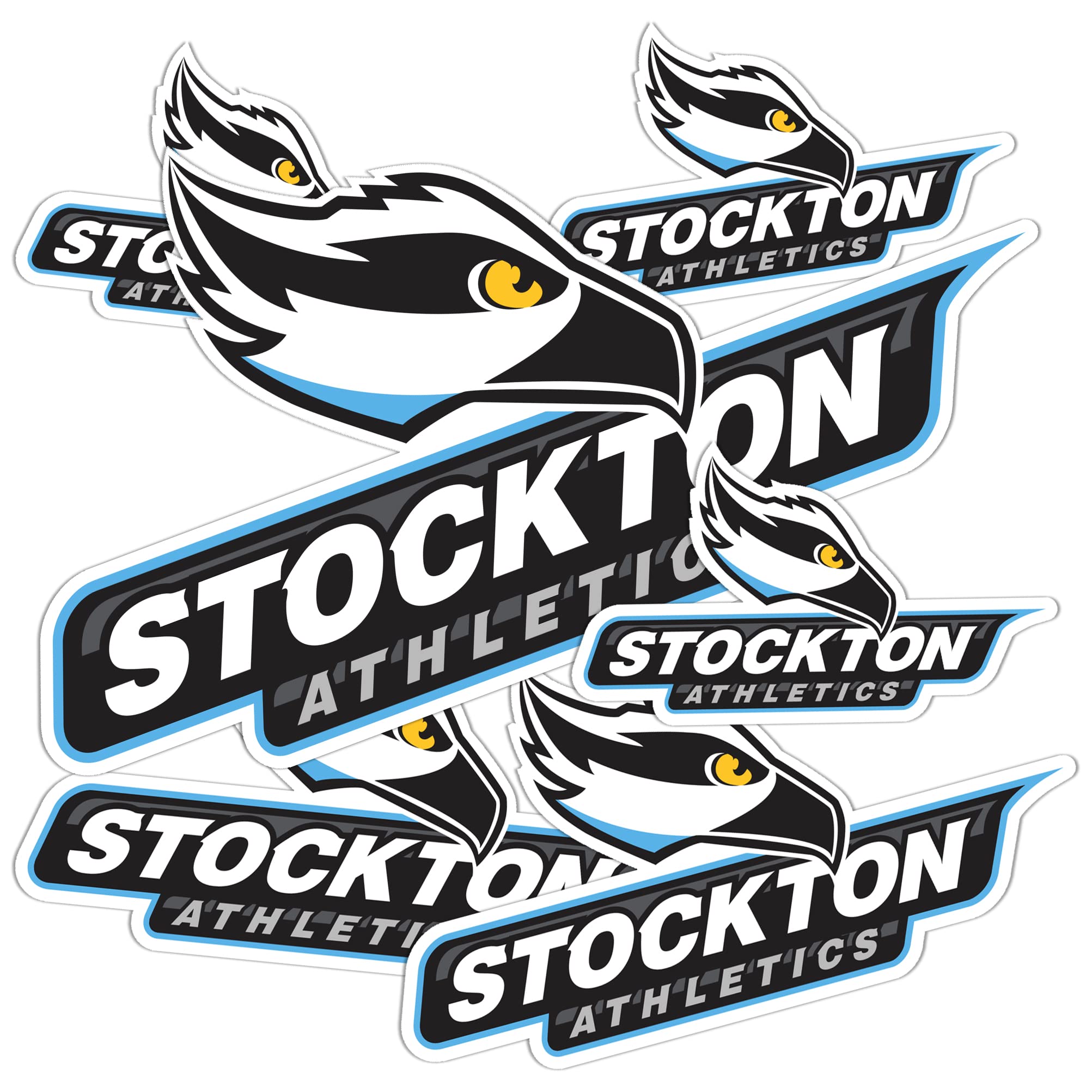 Stockton University Ospreys Vinyl Decals - Desert Cactus Stickers for Laptop, Water Bottle, Car & Scrapbook - Durable Waterproof Decals for School Spirit & DIY Crafts | Perfect for College Students, Alumni & Fans