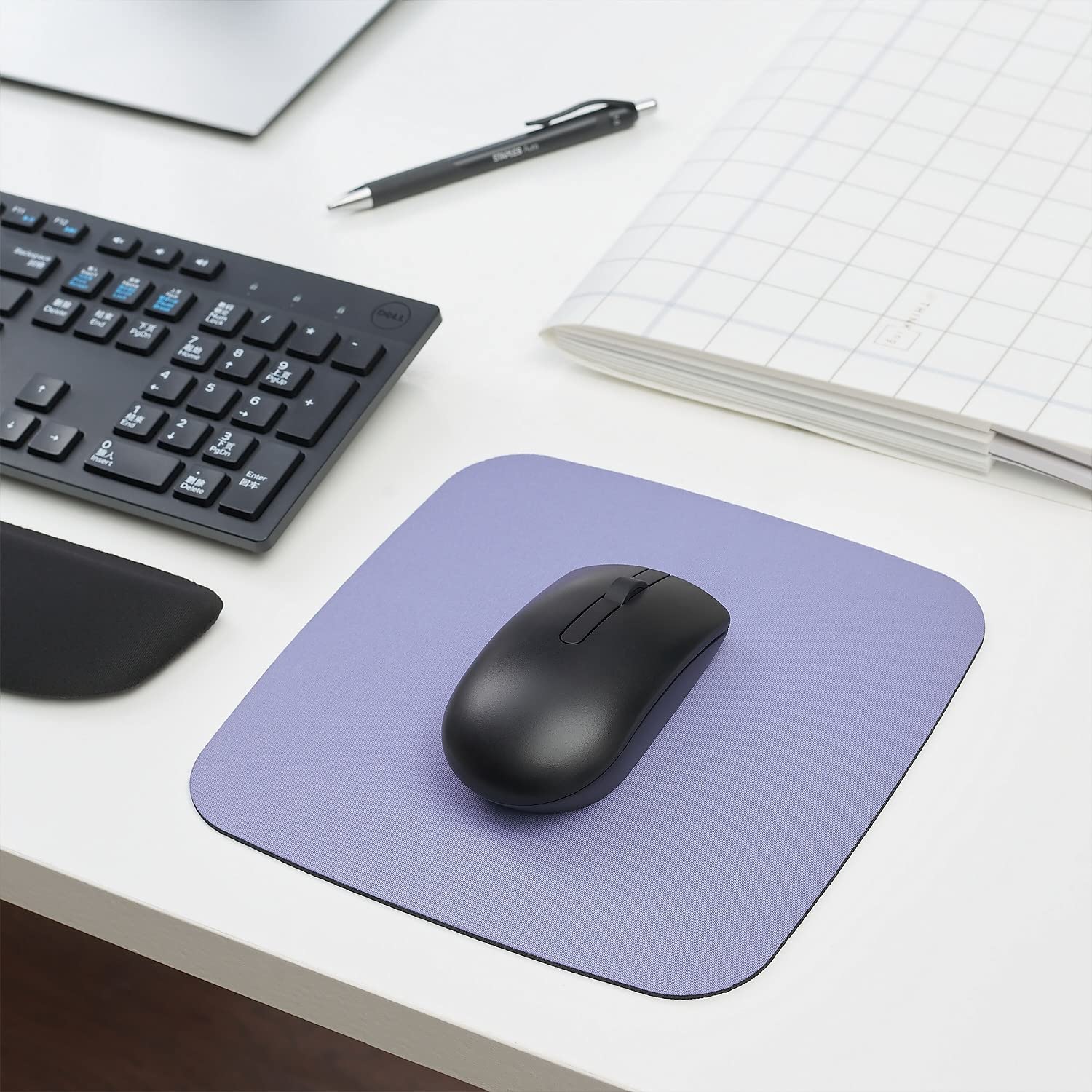 Staples Lavender Mouse Pad 2-Pack - Ergonomic Non-Slip Desk Mat for Office & Gaming - Soft Wrist Support for Computer, Laptop & Home Workspace Use
