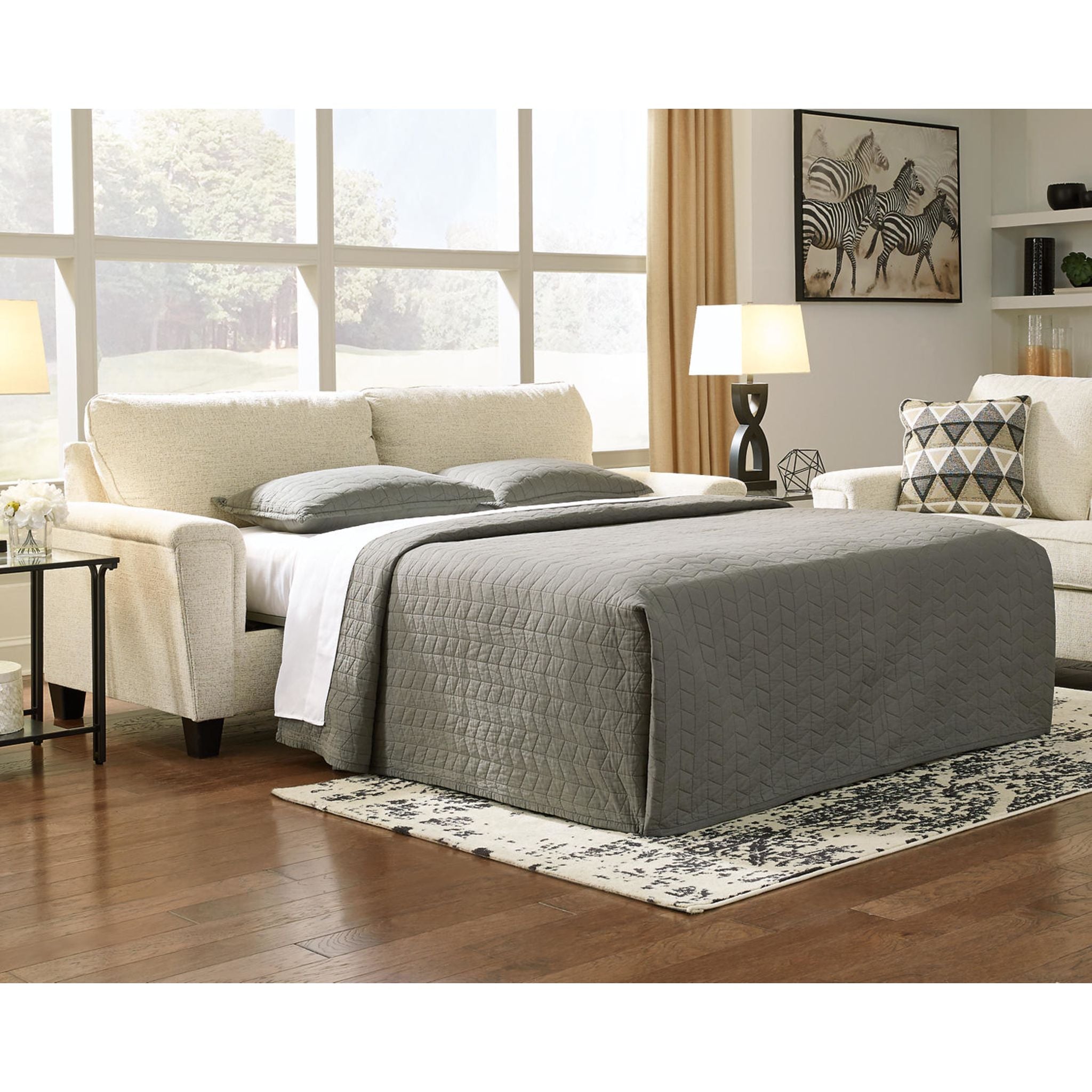 Abinger Queen Sofa Bed - Convertible Sleeper Sofa for Small Spaces, Comfortable Pull-Out Couch with Storage | Perfect for Guest Rooms, Apartments & Living Rooms