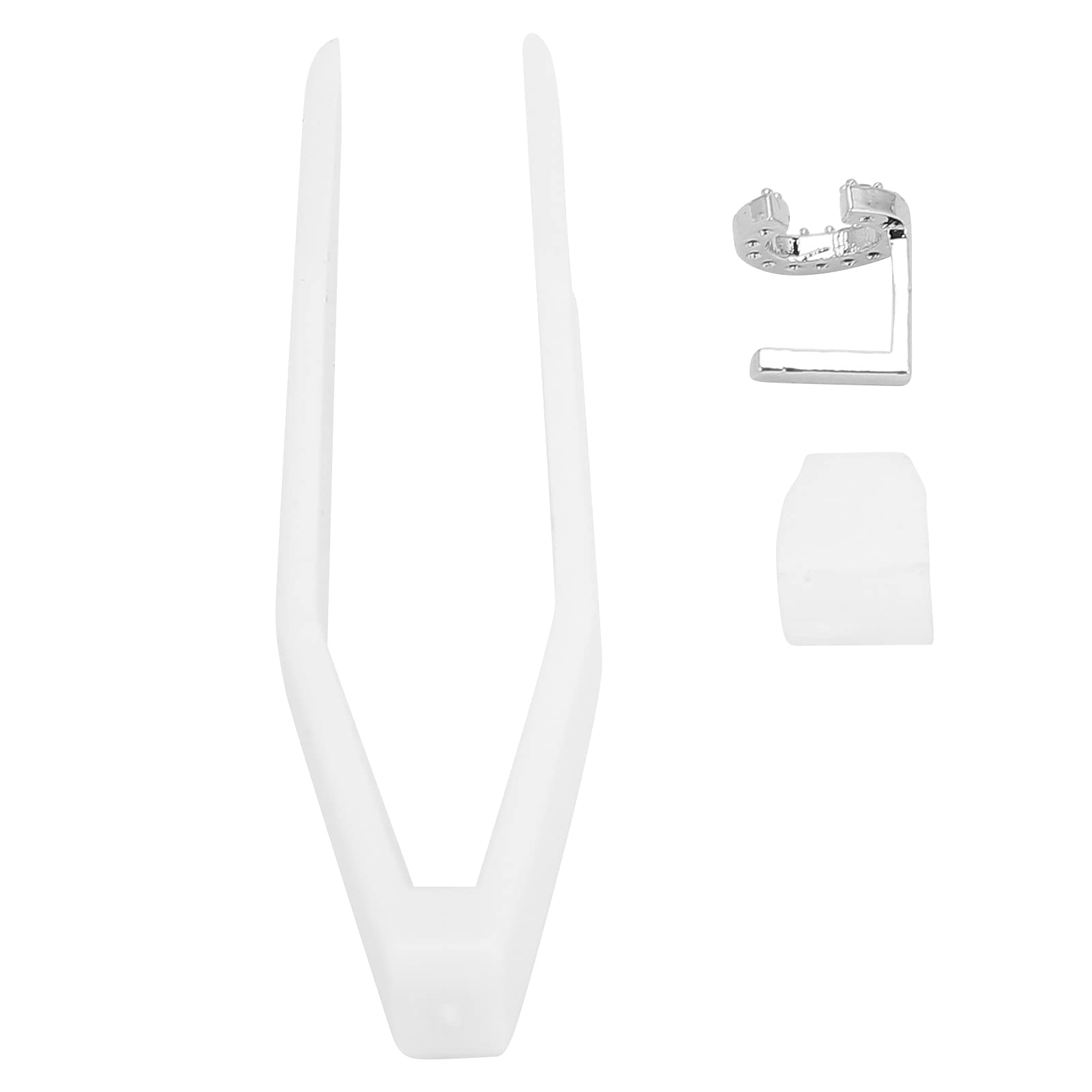 Shining Silver Letter C Teeth Brace - Hip Hop Tooth Jewelry for Fashion Shows, Parties & Concerts | Perfect for Hip Hop Performances, Costume Parties & Stage Events