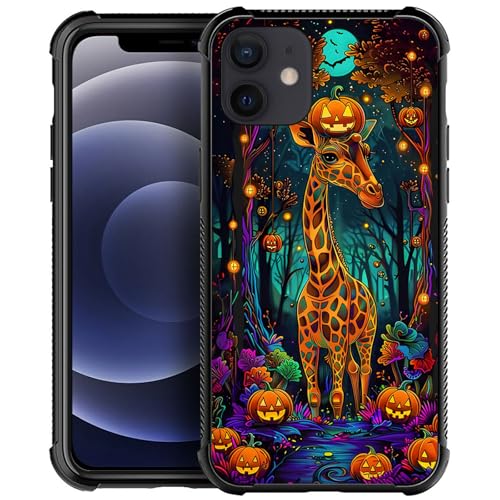 Enchanted forest cute giraffe head pumpkin