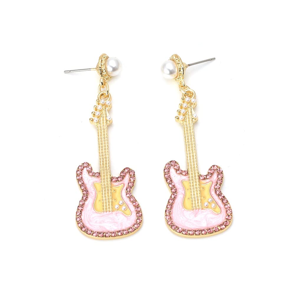 Hypoallergenic Crystal Drop Dangle Stud Earrings for Women & Teens - Funny Pencil Design Jewelry Gift for Teachers, Professors & Students | Perfect for Back to School, Office Wear & Casual Outfits