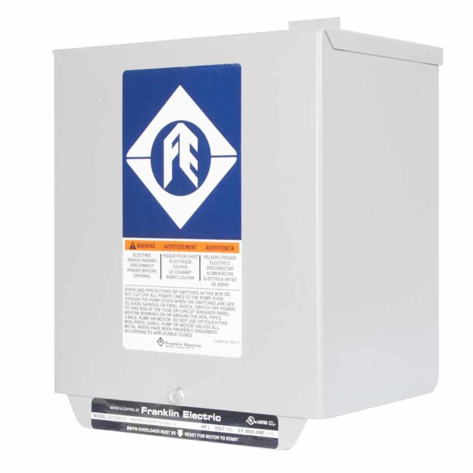 2 HP 230V Submersible Water Pump Control Box - Model 2823018110 - Perfect for Deep Well, Irrigation & Water Transfer Systems