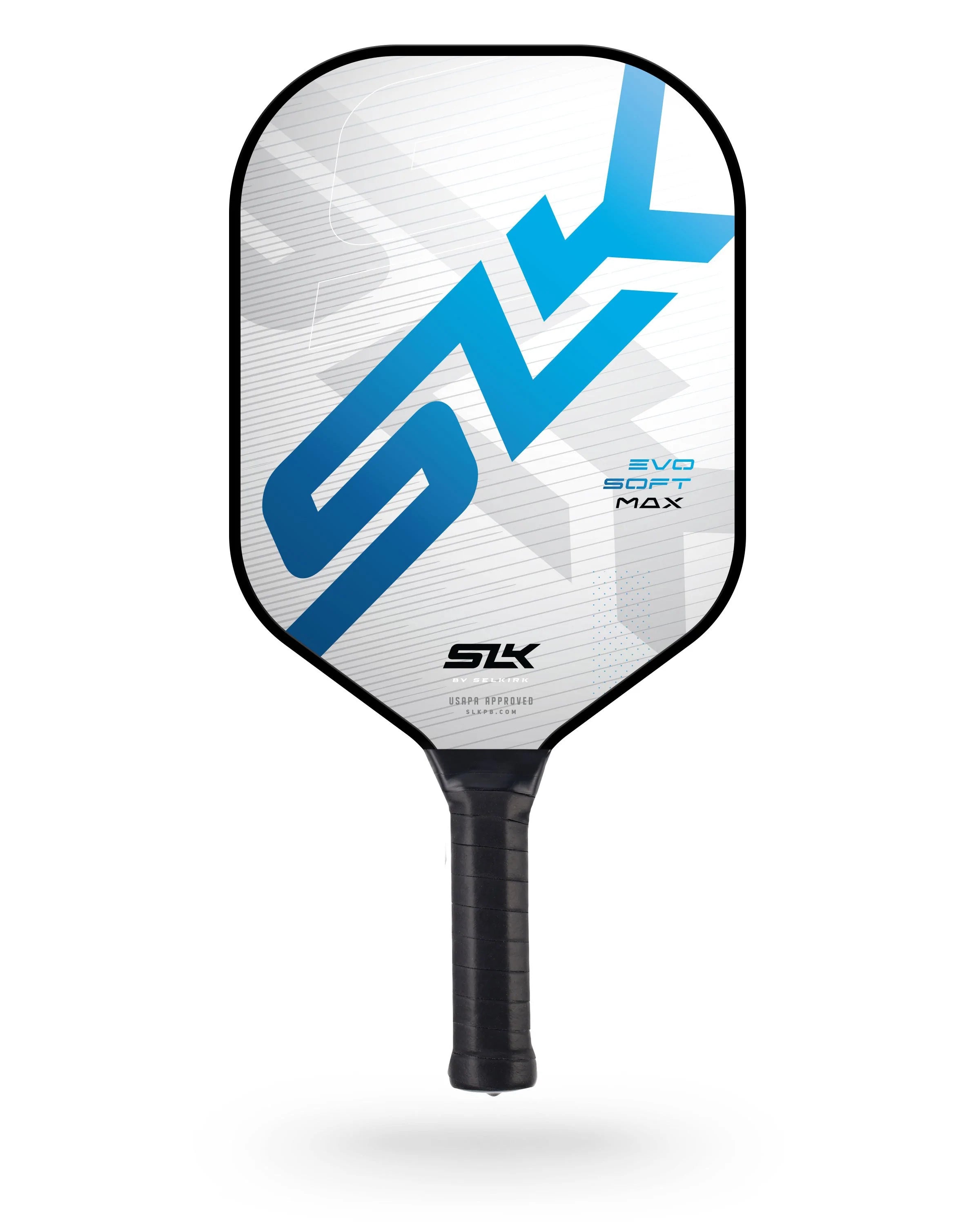 SLK Evo Soft Pickleball Paddle - Premium Carbon Fiber Face with Cushion Grip - Perfect for Beginners & Advanced Players - Indoor & Outdoor Court Games
