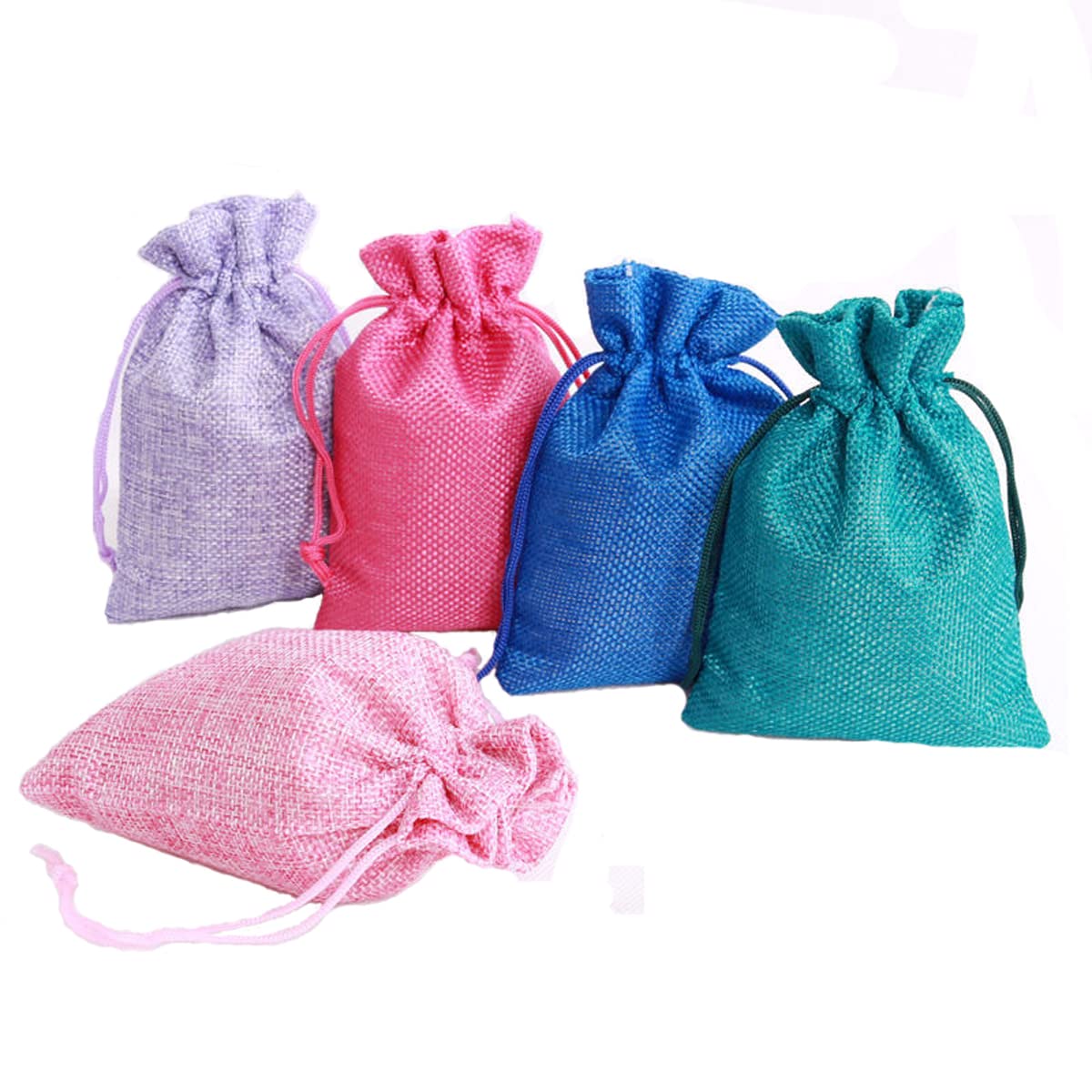 20Pcs Burlap Drawstring Bags for Jewelry, Candy & DIY Crafts - Party Favors