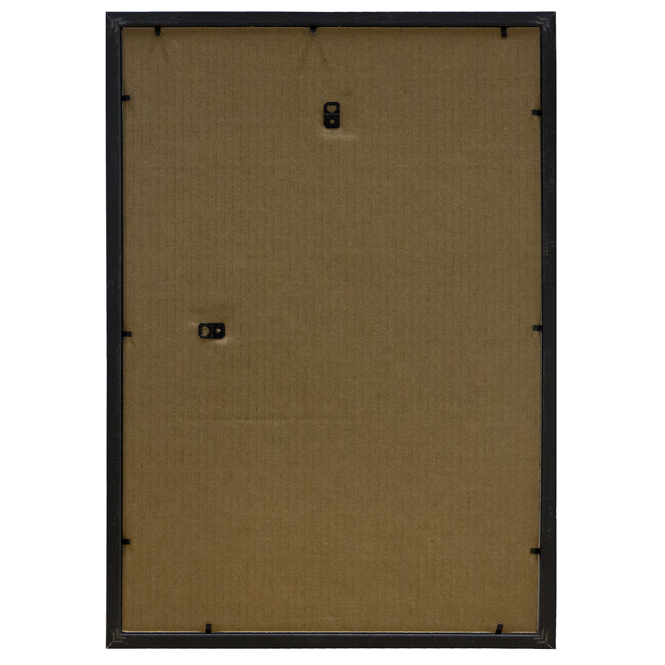 Frame USA 13x19 Deluxe Polystyrene Plastic Poster Frame - Black - Made in USA - Perfect for Home Decor, Office Displays & Artwork Protection