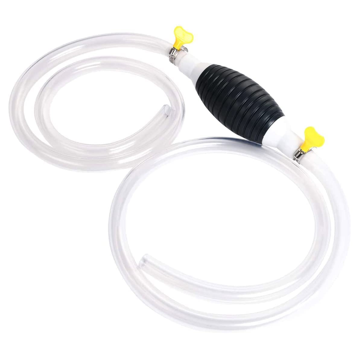 Sunshine Enterprise High Flow Manual Oil Transfer Pump Kit - Portable Fuel Siphon Pump for Gas, Diesel, Water & Fish Tank - 2M Hose Included - Ideal for Cars, Boats, Emergency Fuel Transfer & Aquarium Maintenance