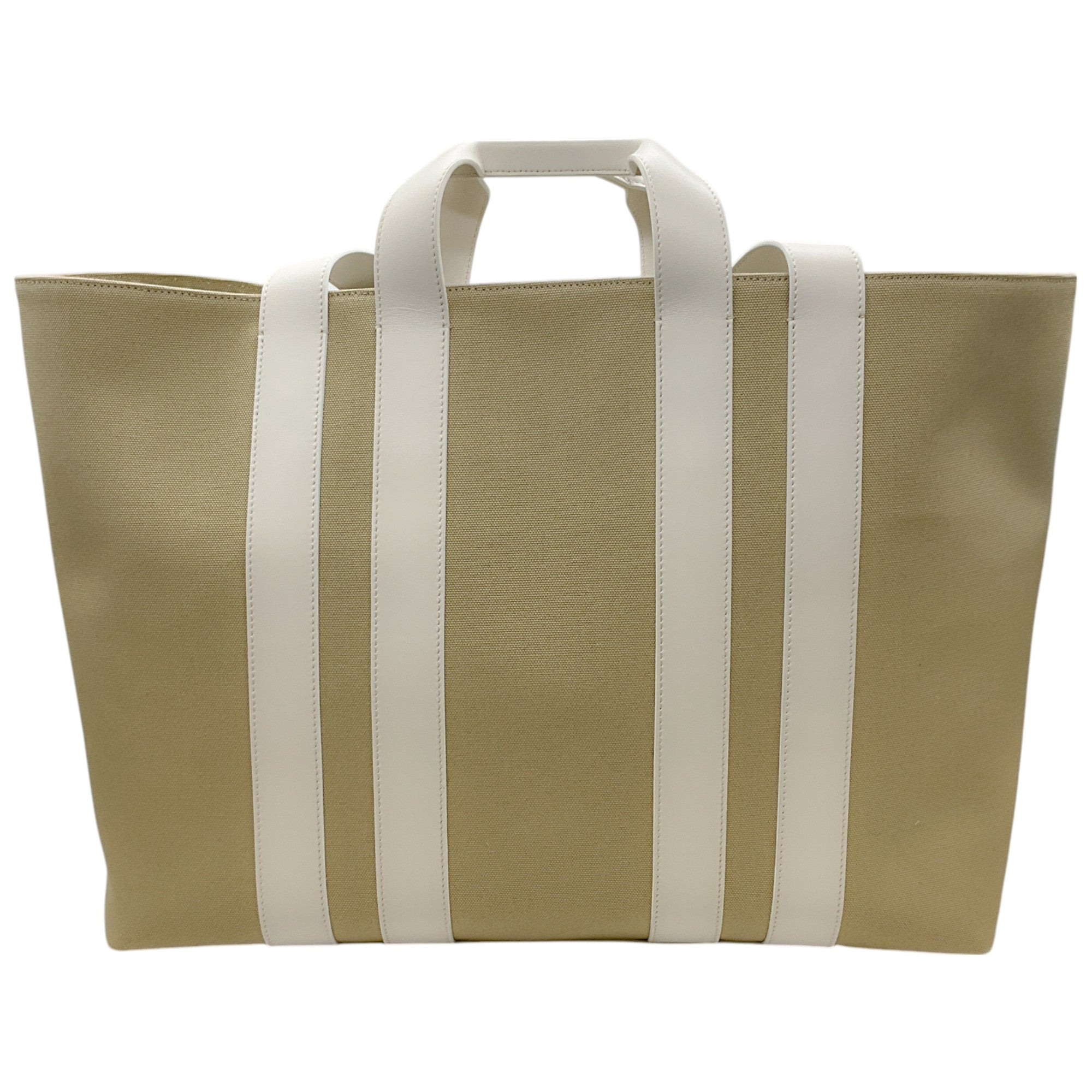 Lanvin Beige Canvas Ballade East West Shopper Tote Bag - Stylish Designer Handbag for Women, Perfect for Work, Travel & Everyday Use