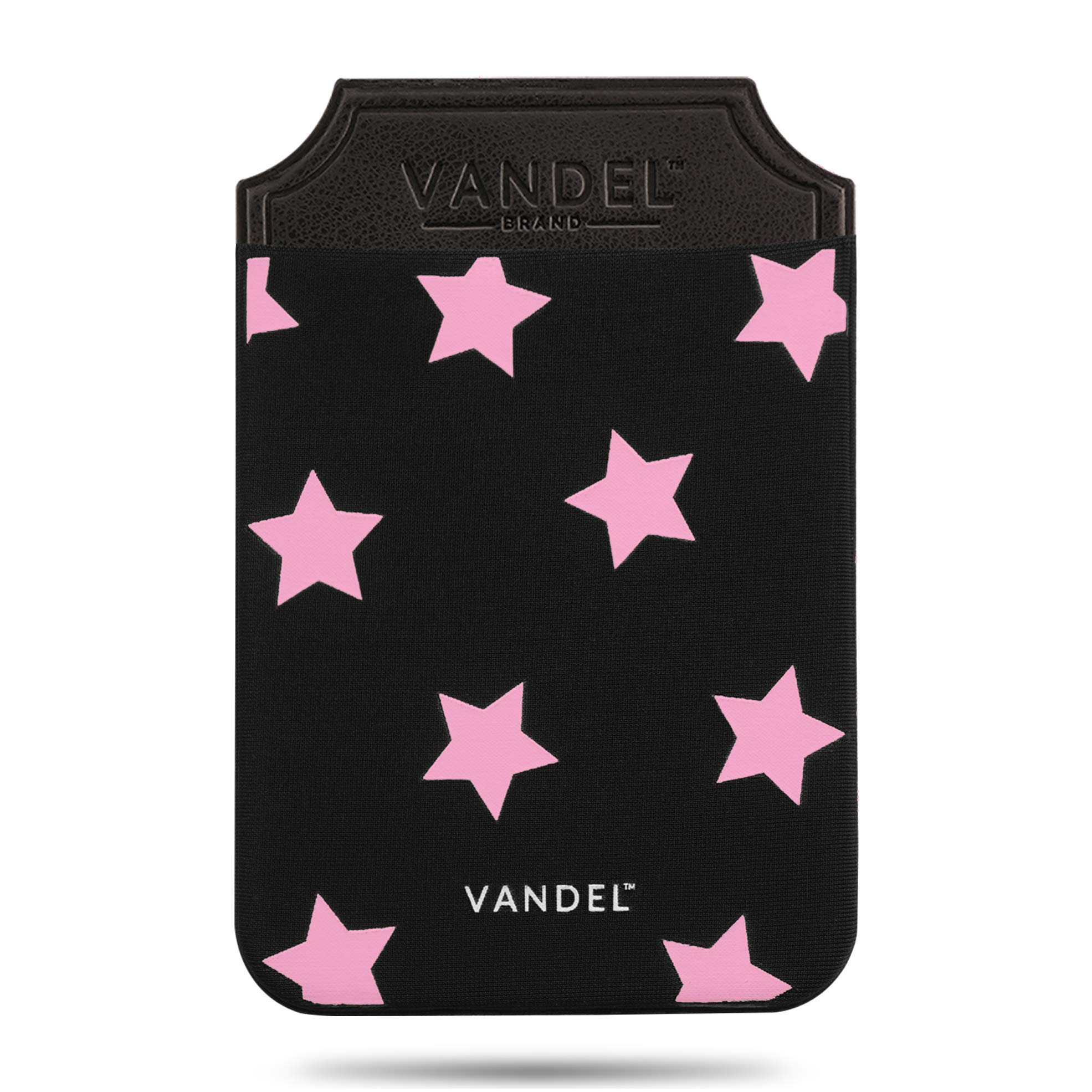 VANDEL Stick-On Fabric Phone Wallet for Women - Cute Credit Card Holder for iPhone Case, Adhesive Back Pocket for Cards & Cash (Perfect for Shopping, Travel & Everyday Use)
