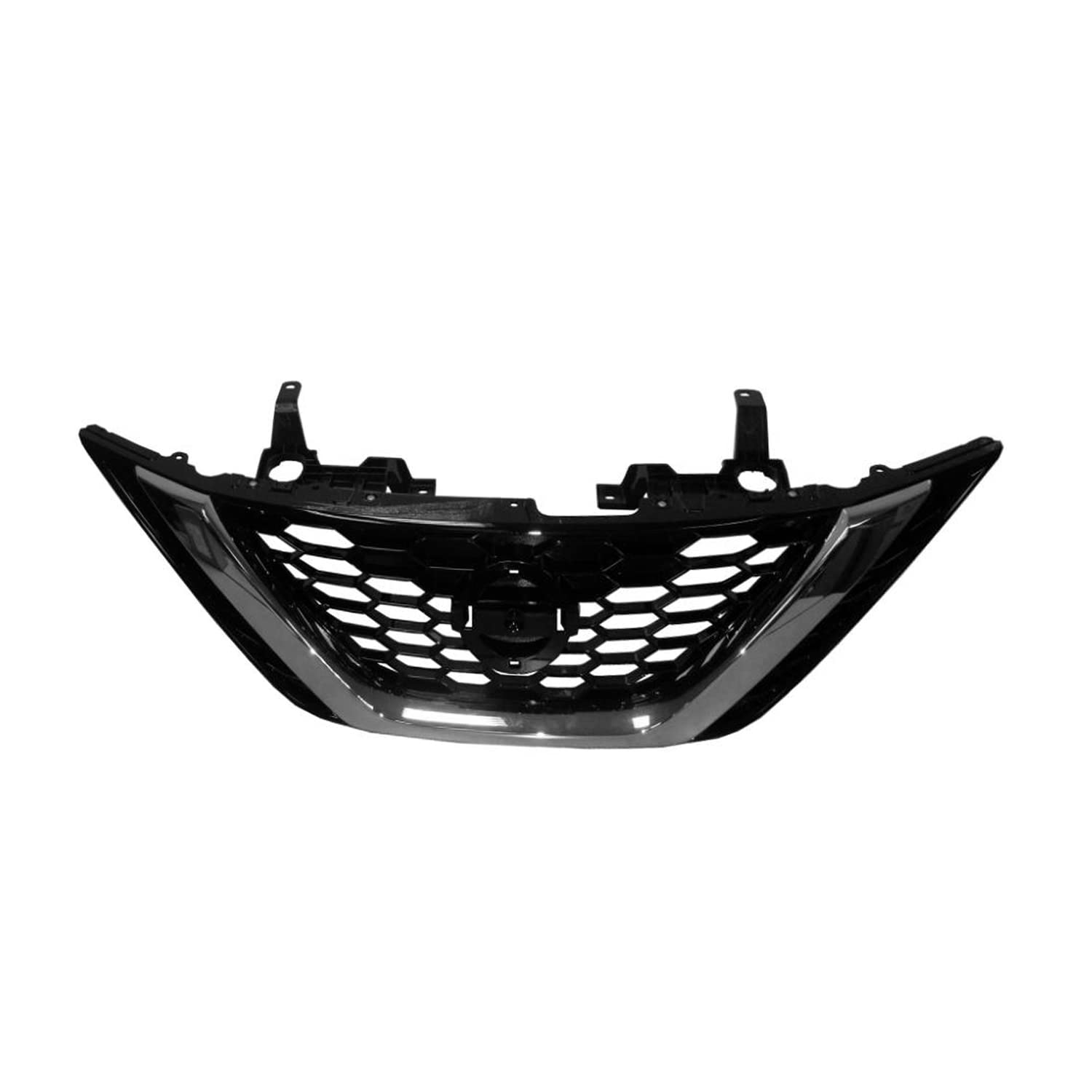 Replacement Black Chrome Gloss Painted Plastic Front Grille - CRSHX21865 | Perfect for Car Restoration & Customization Projects
