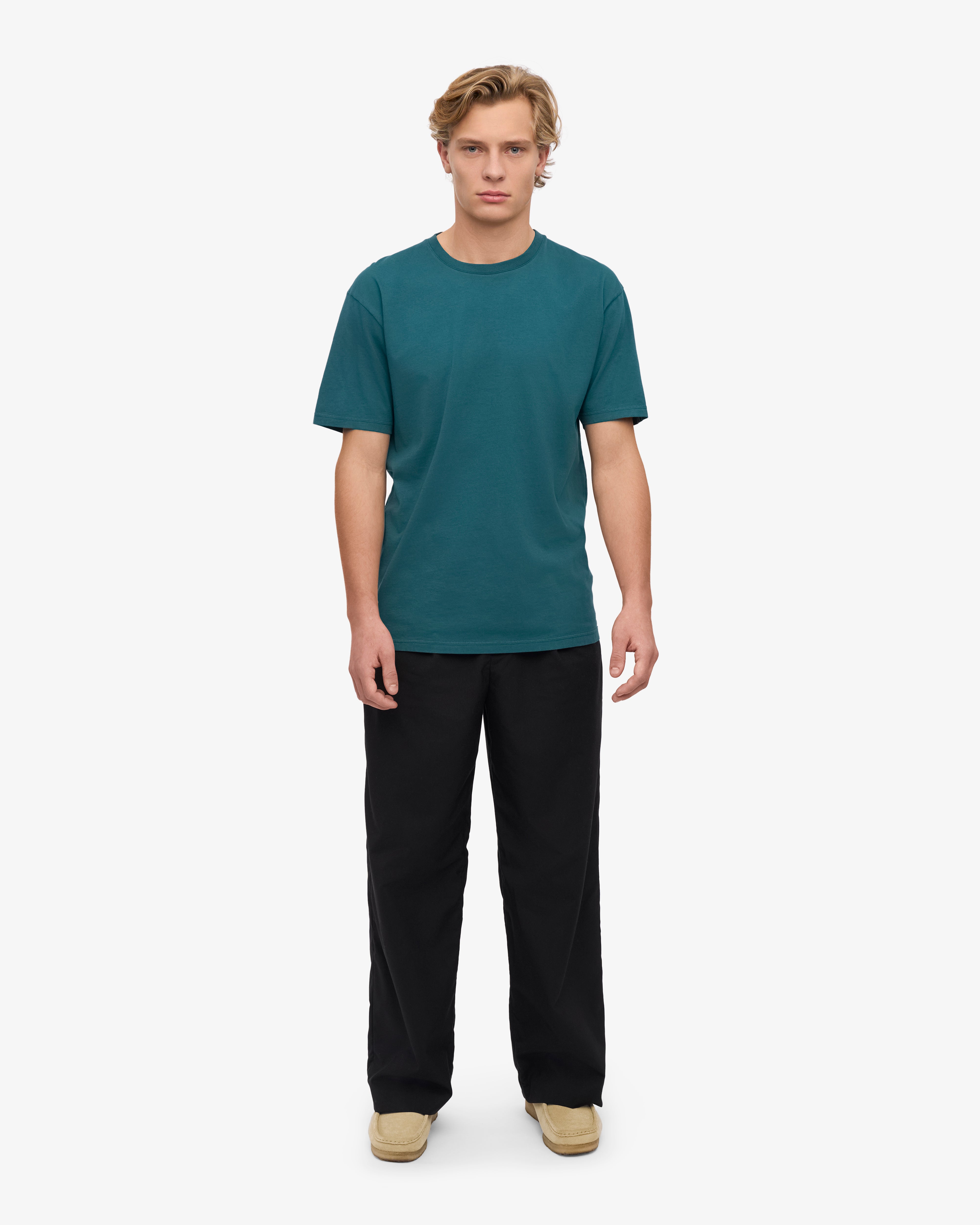 Classic Organic Cotton T-Shirt for Men & Women | Soft Eco-Friendly Tee in Ocean Green | Perfect for Casual Wear, Gym & Outdoor Activities