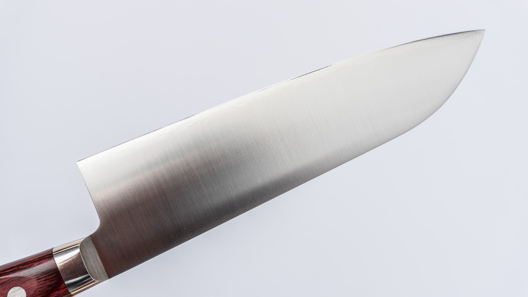 Hitohira TP Santoku Knife 170mm with Wine Pakka Handle - Premium Japanese Kitchen Knife for Slicing, Dicing, and Chopping Vegetables, Meat, and Fish - Ideal for Home Chefs and Professional Cooks