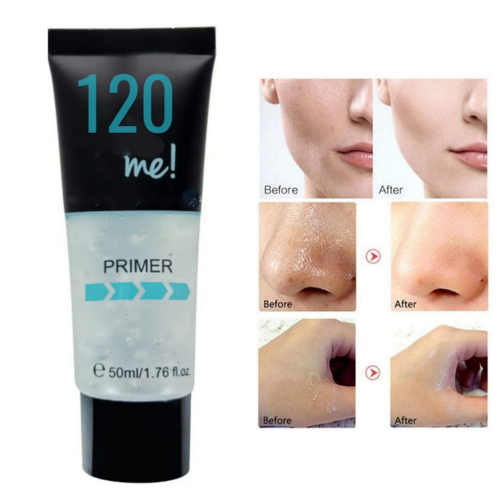 HUDA Professional Face Primer - High Coverage Waterproof Foundation Base & Makeup Sponge Puff | Mini Makeup Kit for Flawless Long-Lasting Makeup | Perfect for Daily Use, Special Occasions & Travel