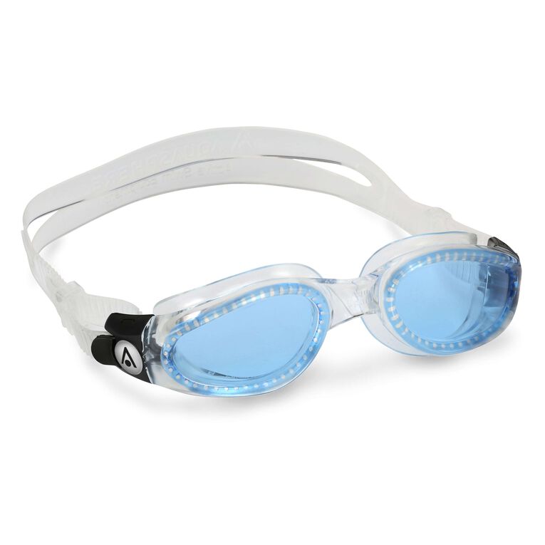 Aqua Sphere Kaiman A1 Swim Goggles - Transparent Blue Tinted Lens for Swimming, Snorkeling & Water Sports | UV Protection & Anti-Fog