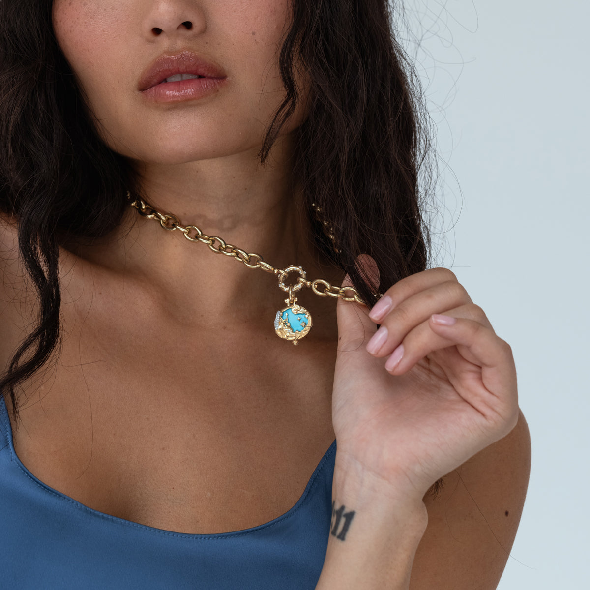 Wild Women Turquoise Pendant Necklace - Handcrafted Sterling Silver Jewelry for Boho Style & Everyday Wear | Perfect Gift for Women, Birthdays & Special Occasions
