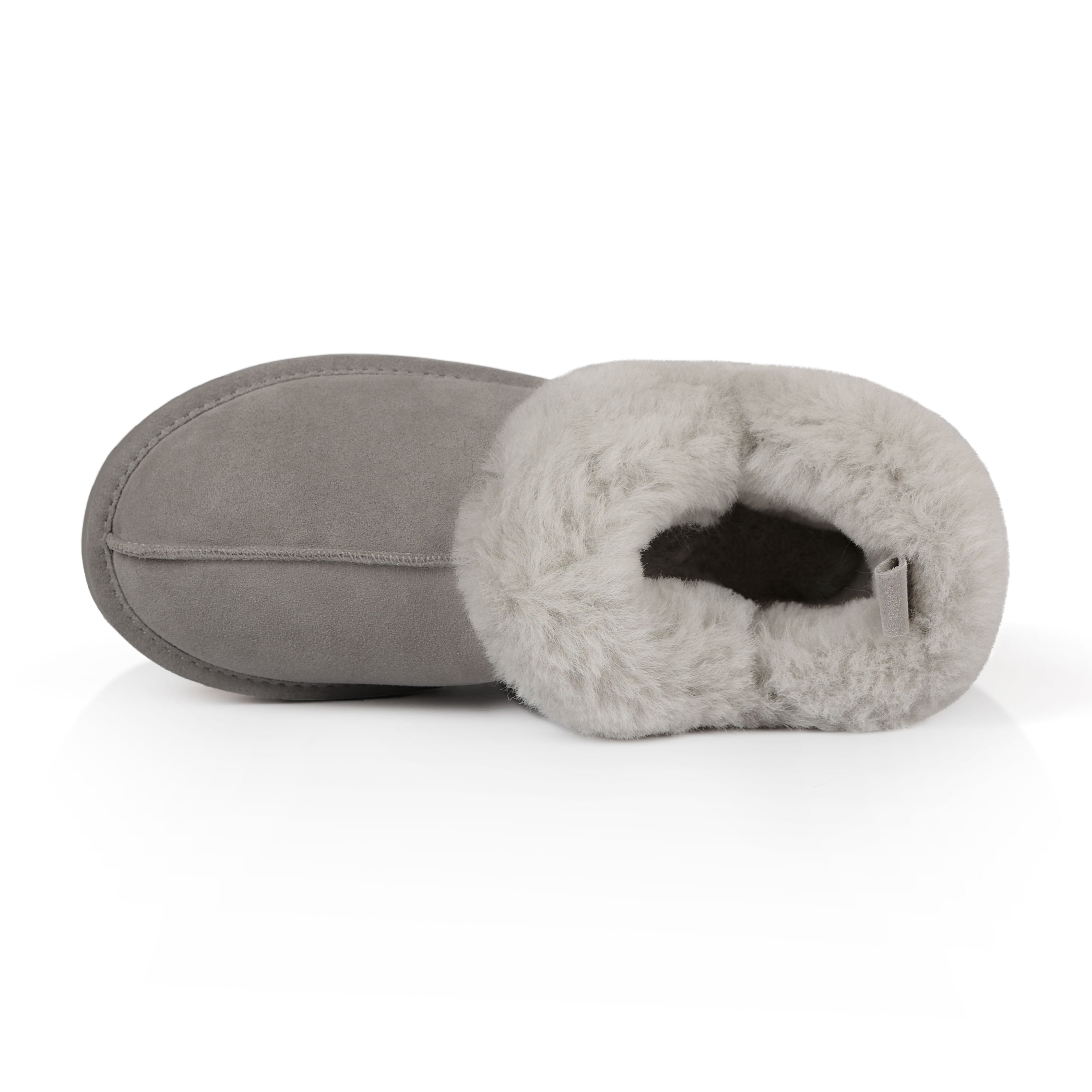 Willow Women's Cozy Memory Foam Slippers - Soft Indoor House Shoes with Non-Slip Sole, Grey - Perfect for Relaxing at Home, Lounging & Cold Weather Comfort