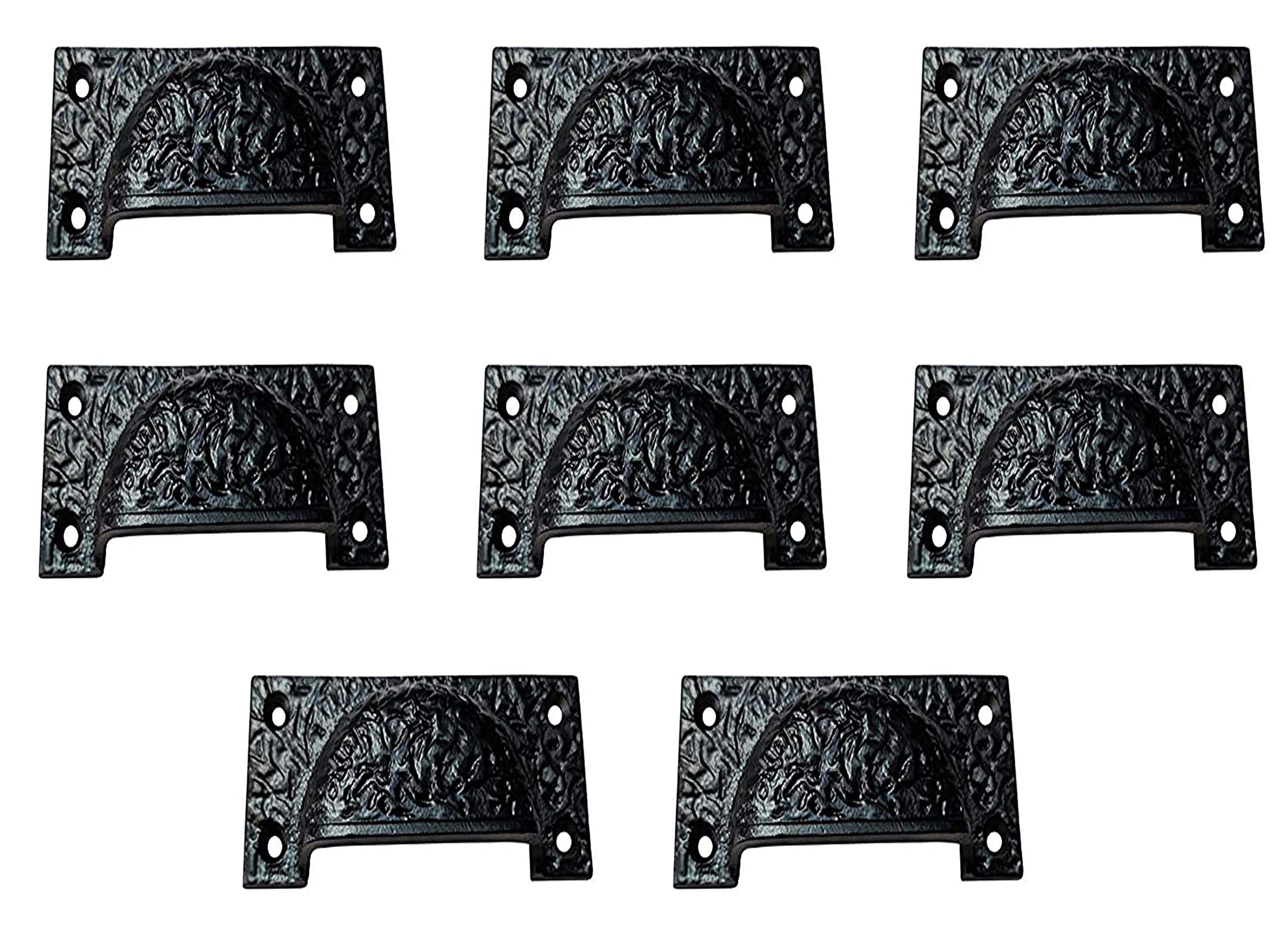 Vintage Antique Cast Iron Drawer Pulls - Elnaam Collection by Adonai Hardware | Rustic Cabinet Handles for Kitchen, Bathroom & Furniture Restoration