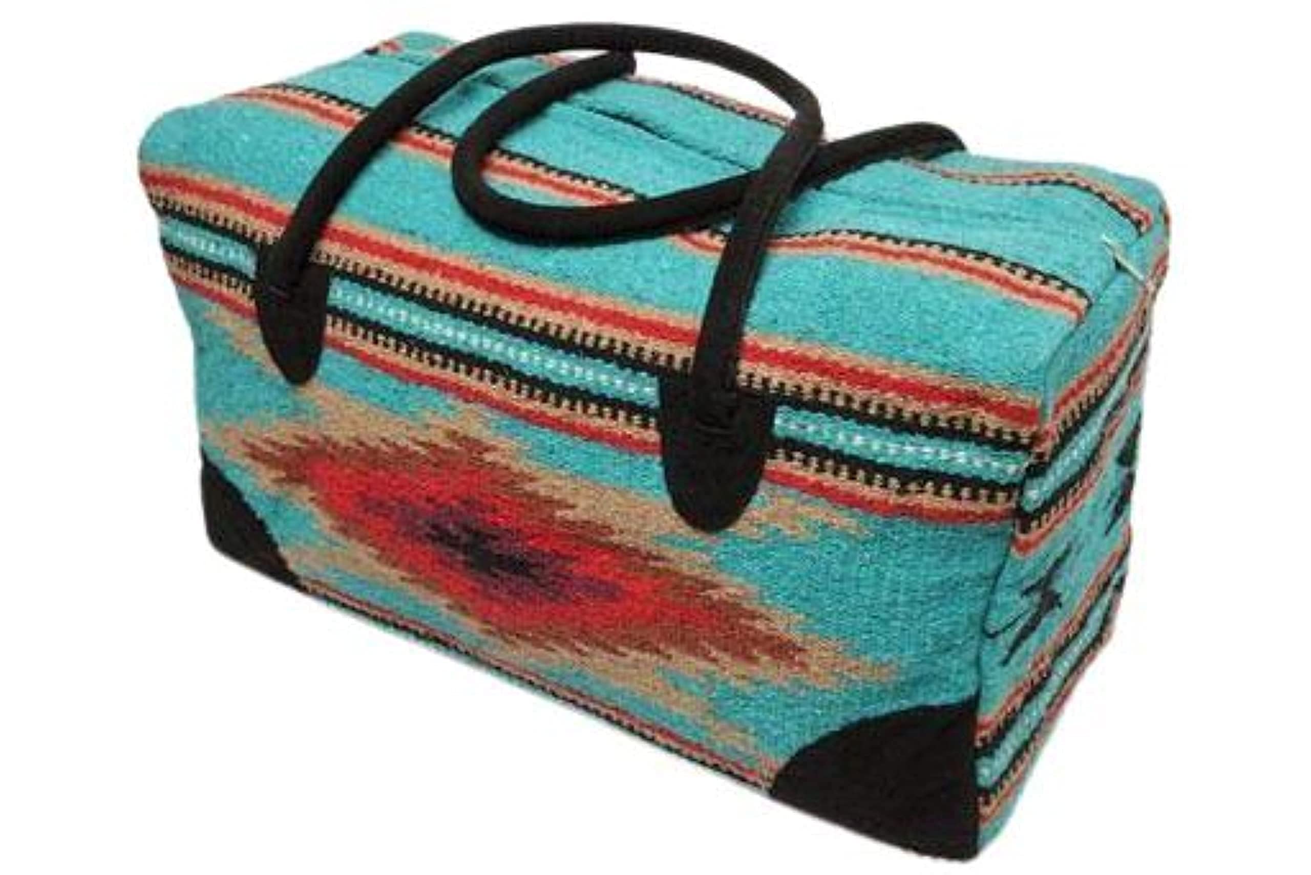 Southwestern Large Weekender Travel Bag - Western Duffle Bag for Women, Boho Style Carry-On Luggage with Handles (Campos) - Perfect for Weekend Getaways, Road Trips & Airplane Travel