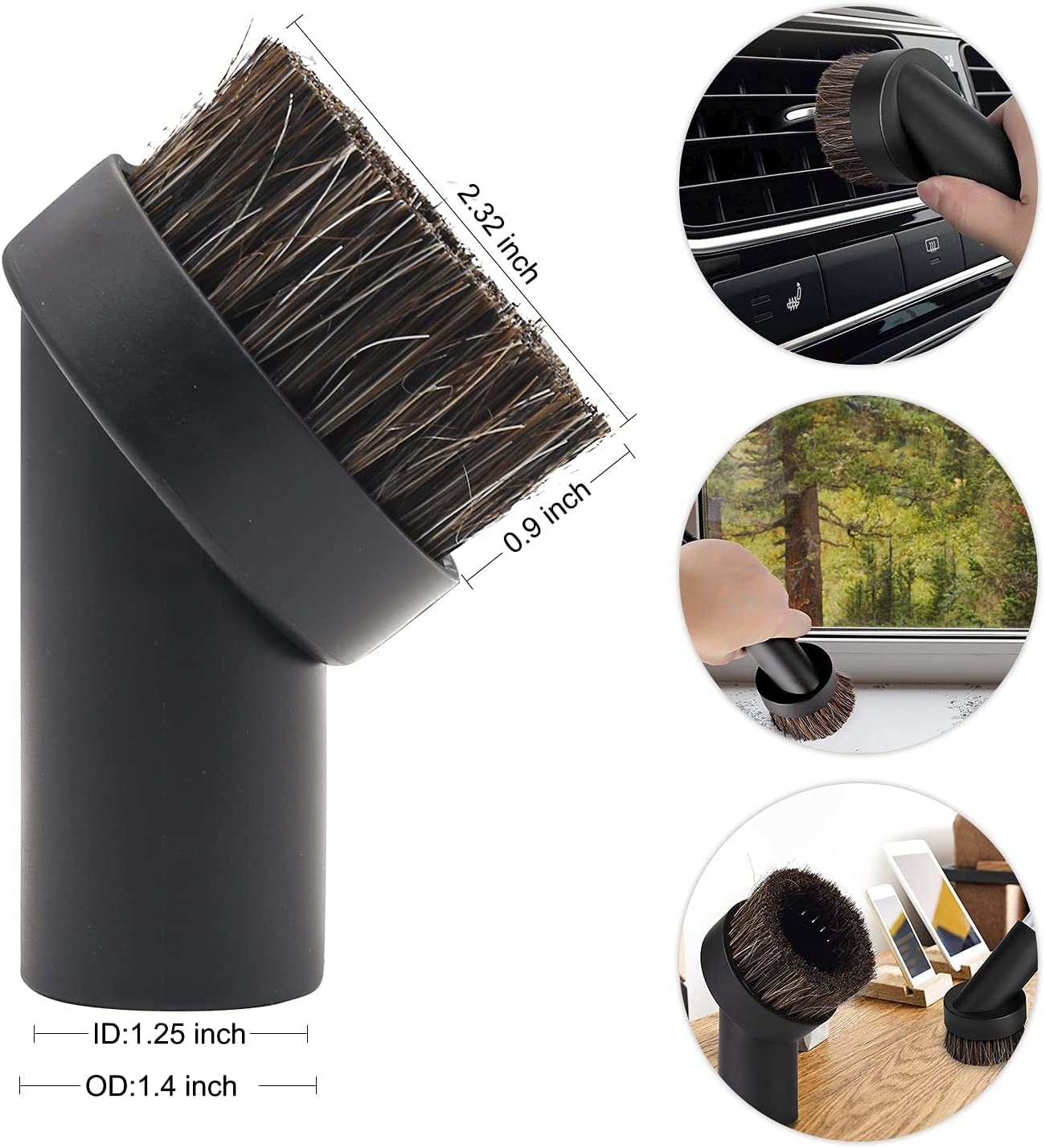 12-Piece Universal Vacuum Cleaner Attachment Kit - 1 1/4