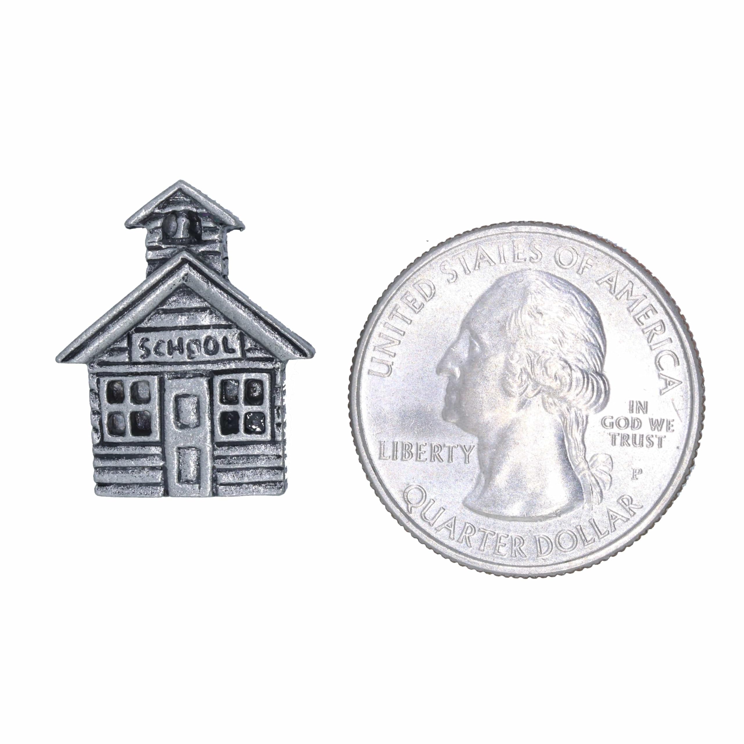 Jim Clift Design Vintage School House Lapel Pin - Classic Collectible for Teachers, Students & Alumni - Perfect for Jackets, Backpacks & Gifts