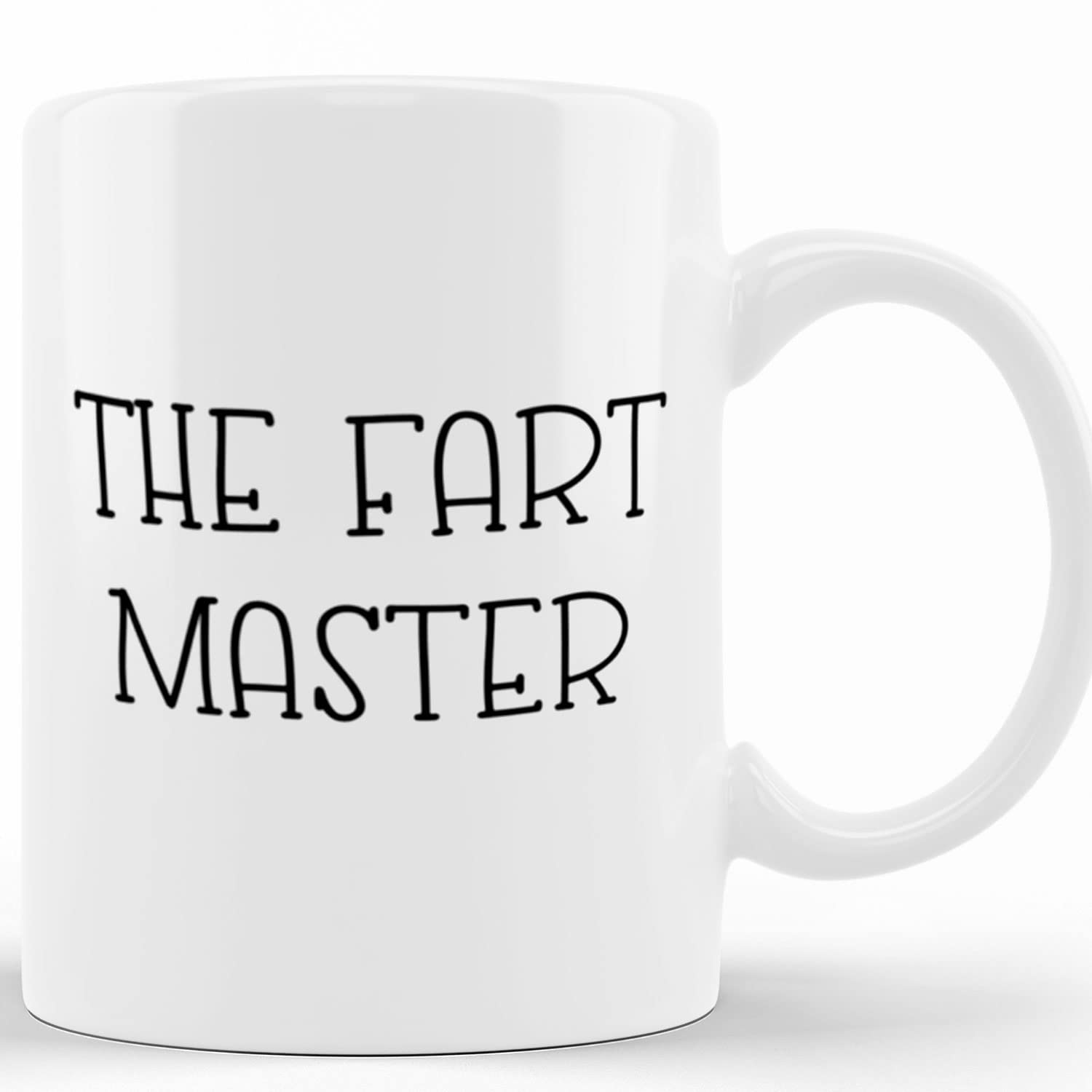 Funny Dad Two-Tone Coffee Mug - The Fart Master Novelty Ceramic Cup 11oz & 15oz | Perfect Gift for Father's Day, Birthday, Christmas & Thanksgiving | Great for Office Humor, Coffee Lovers & Gag Gifts