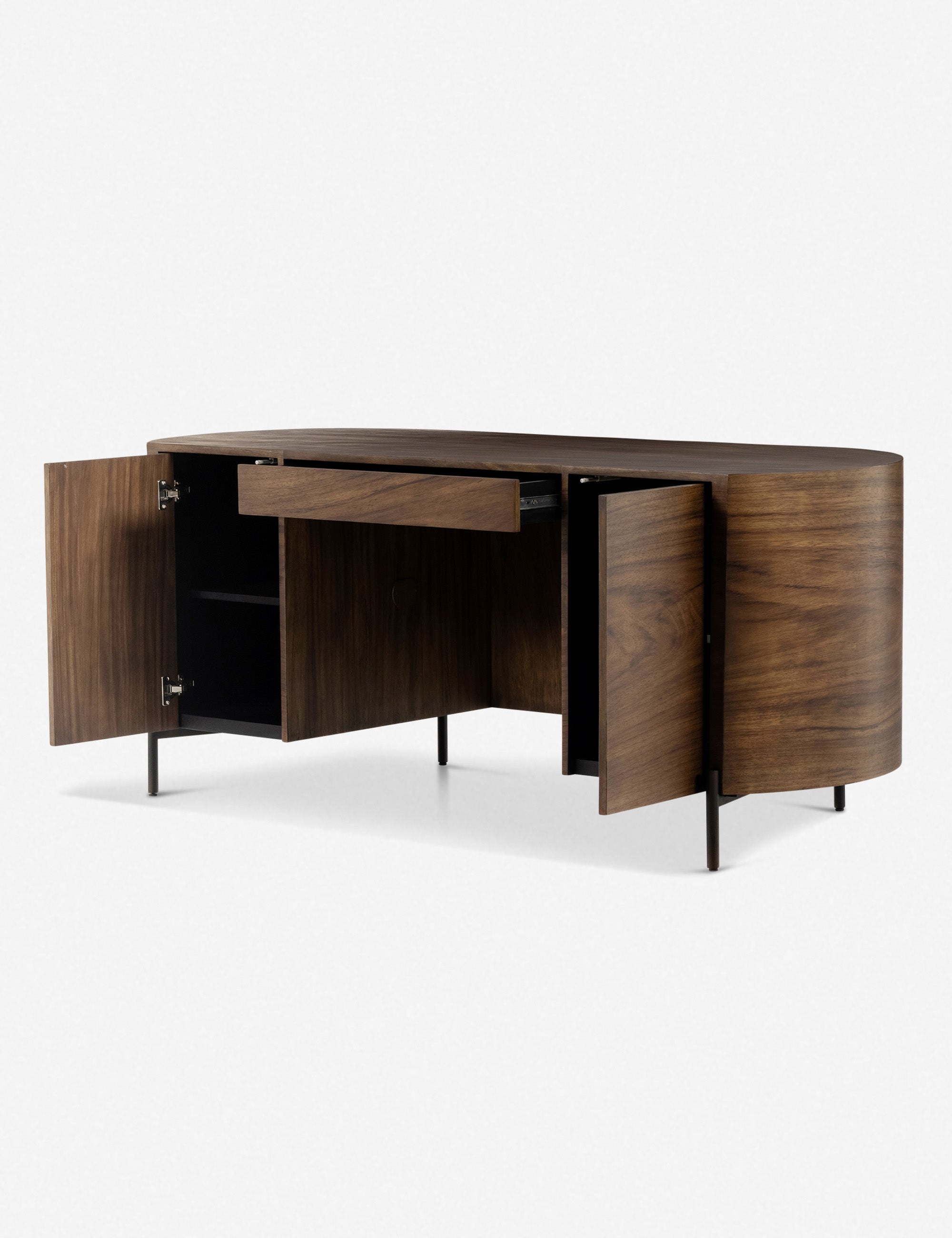 Emmanuel Desk - Modern Writing Desk for Home Office, Study & Workspace - Stylish & Functional Wooden Desk with Drawers for Small Spaces