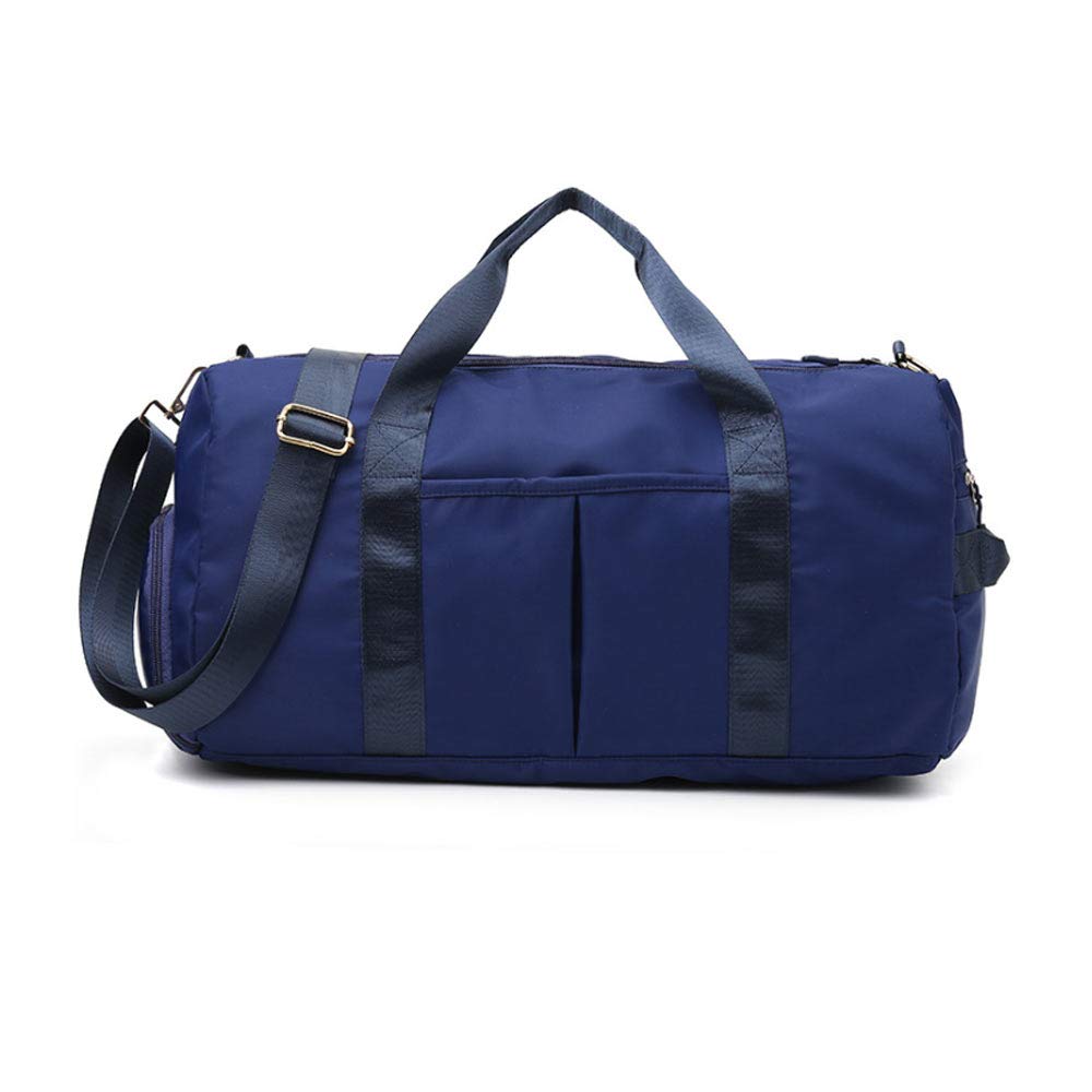 Waterproof Sports Gym Bag with Shoe Compartment & Wet Pocket - 29L Duffle Travel Bag for Men & Women (Blue) - Perfect for Gym, Travel & Sports Activities