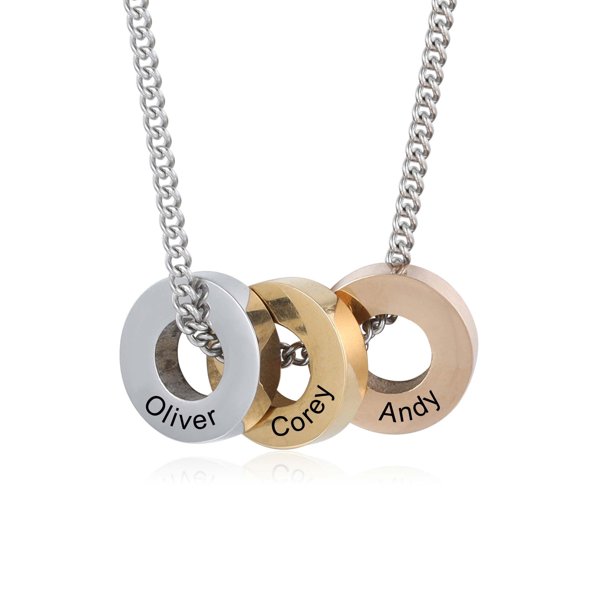 Mom Jewelry - Sterling Silver Charm Necklace for Mother - Personalized Mother's Day Gift - Engravable Mothers Pendant Necklace - Perfect for Birthday, Anniversary & Special Occasions