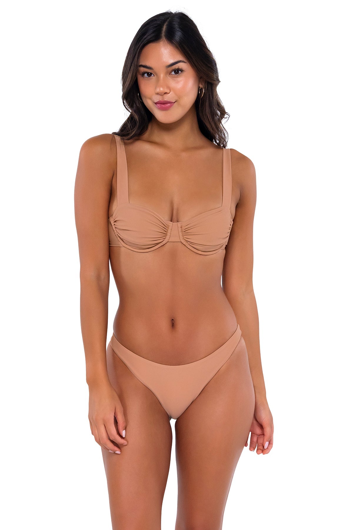 B Swim Amaretto Cassidy Bikini Top - Women's Sexy Swimwear for Beach & Pool - Perfect for Summer Vacations, Tropical Getaways & Resort Wear