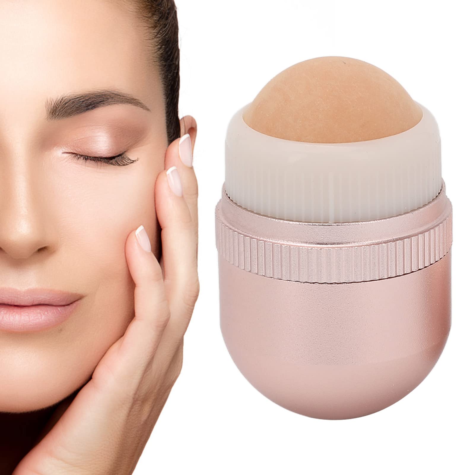 Oil Absorbing Volcanic Face Roller for Oily Skin - Reusable & Travel-Friendly Pore Cleansing Beauty Tool - Perfect for On-the-Go Skincare and Makeup Touch-Ups