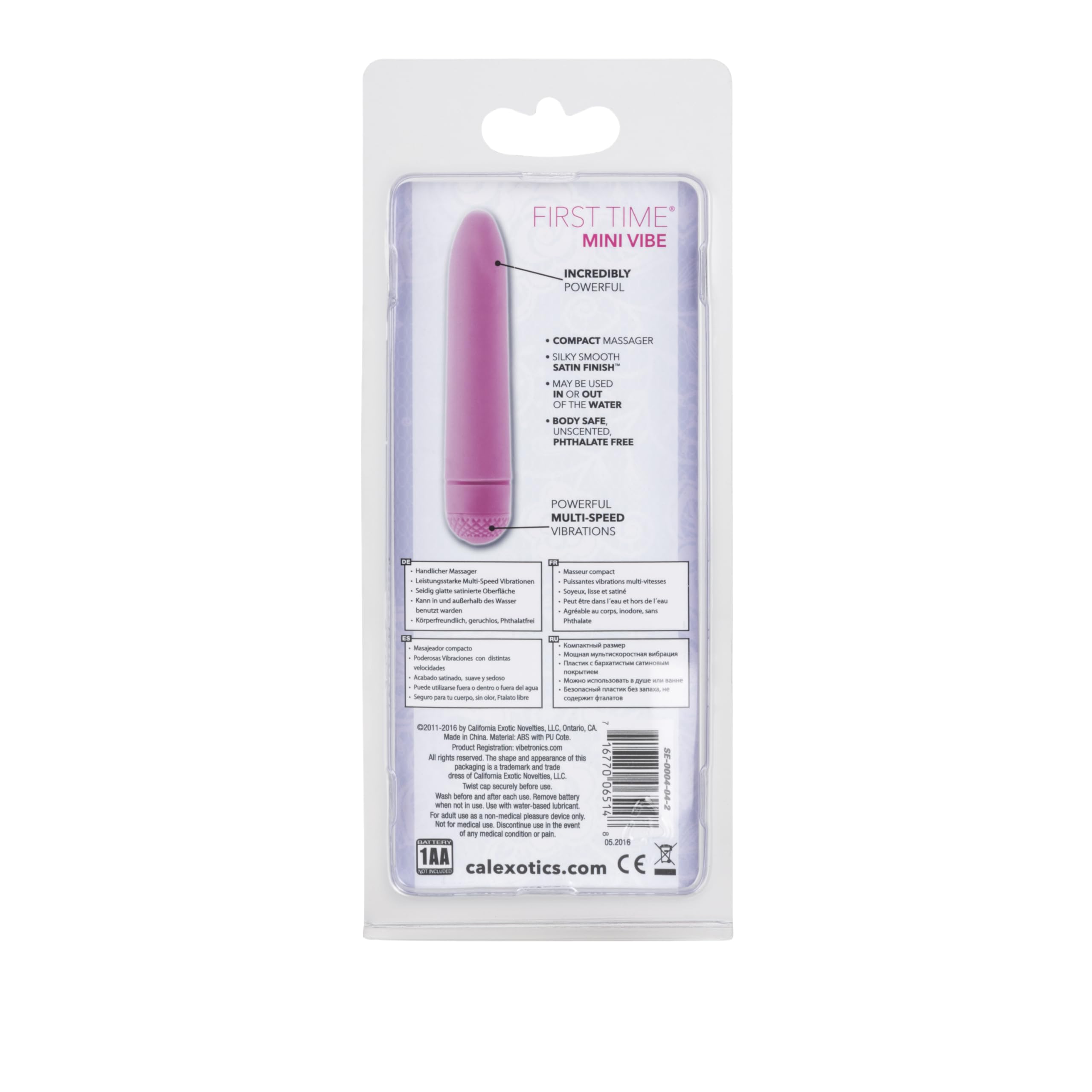 CalExotics First Time Mini Vibrator - Waterproof & Rechargeable Clitoral Stimulator for Women - Discreet & Quiet Personal Massager - Perfect for Solo Play & Couples Intimacy - Pink