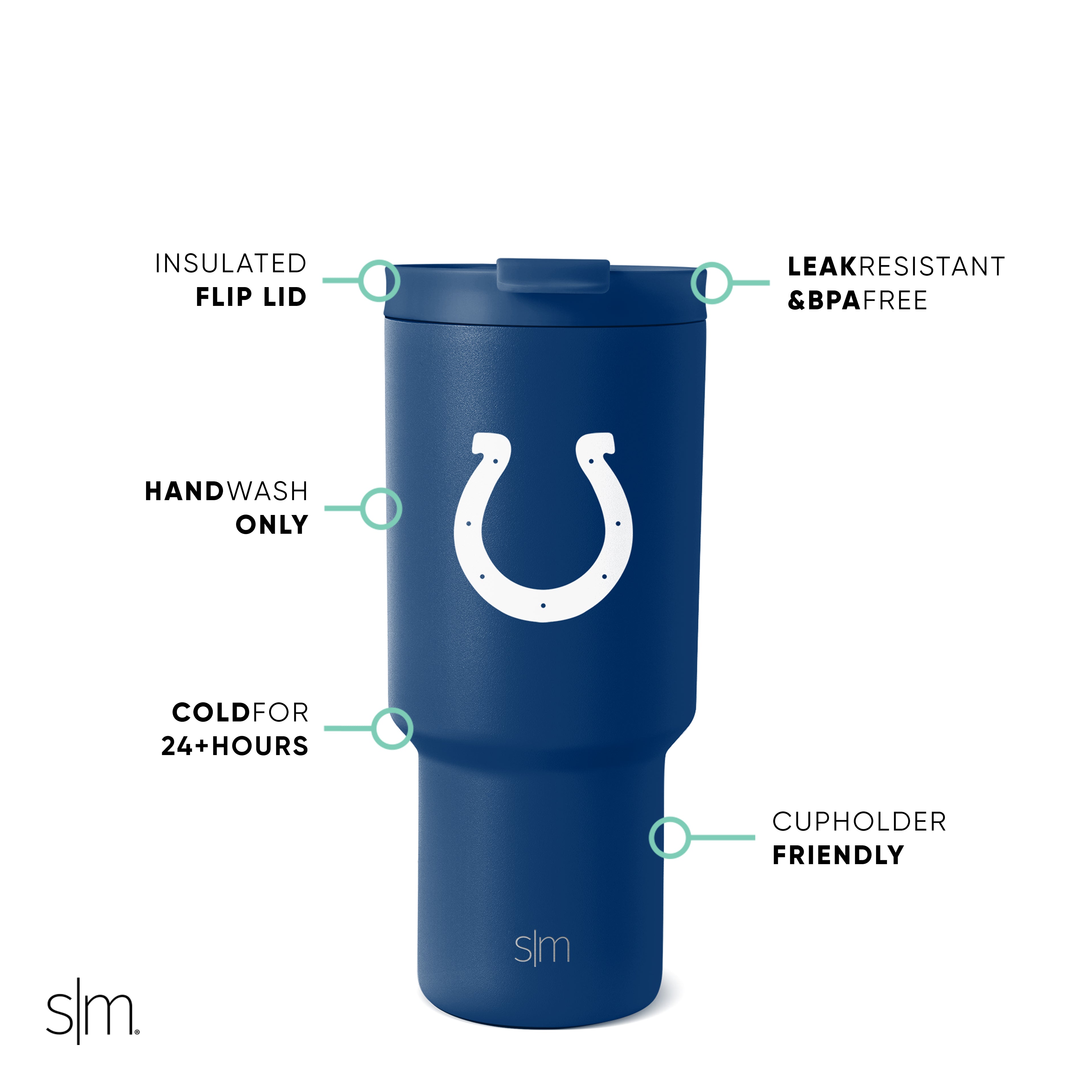 NFL Team Logo Insulated Stainless Steel Tumbler - 20oz Travel Mug for Hot & Cold Drinks - Perfect for Game Day, Office, Gym & Outdoor Adventures