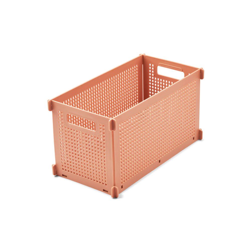 LIEWOOD Decorative Storage Box Small - Tuscany Rose Fabric Bin for Home Organization, Bedroom, Closet & Nursery | Perfect for Toys, Blankets & Accessories