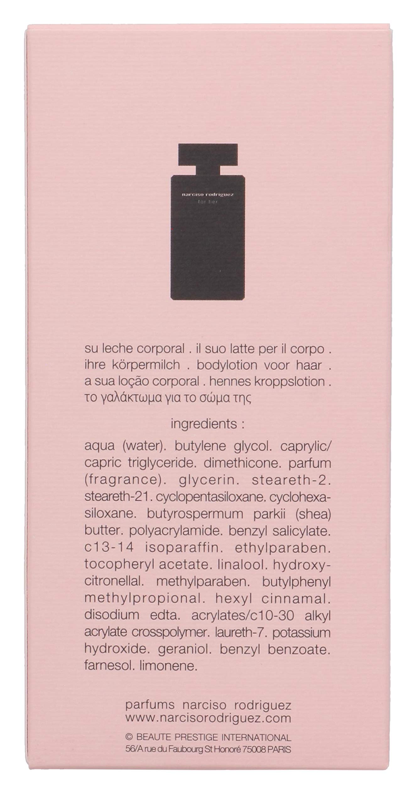 Narciso Rodriguez for Her Body Lotion 6.7 oz - Women's Floral Fragrance Moisturizer for Dry Skin | Perfect for Daily Use, Gift Giving & Special Occasions