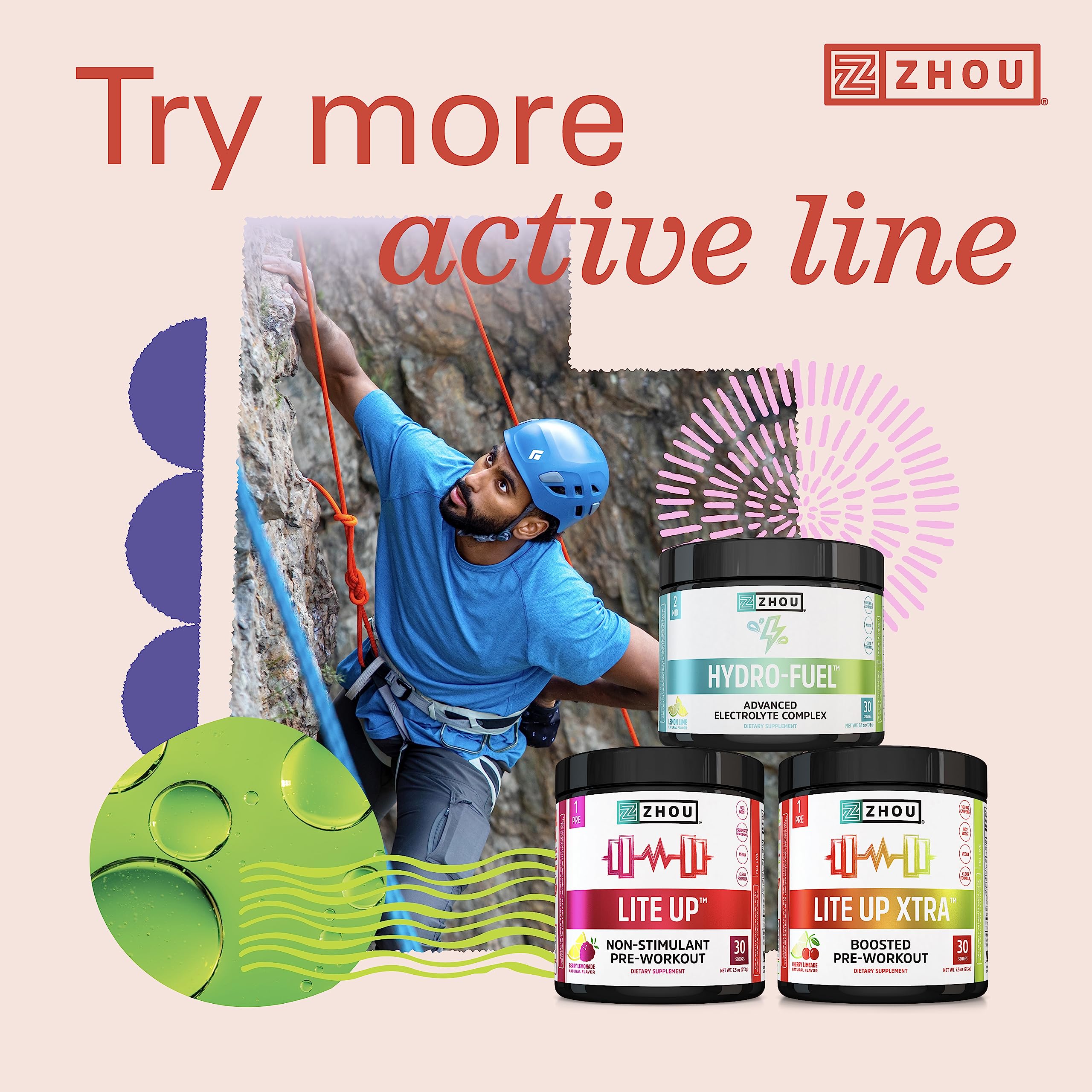 Zhou Nutrition Vegan Protein Powder - Plant Based, Dairy Free, Soy Free, Gluten Free, Sugar Free, Chocolate Flavor, 21g Protein per Serving (16 Servings) | Complete Amino Acid Profile for Optimal Absorption | Perfect for Post-Workout Recovery & Healthy Smoothies