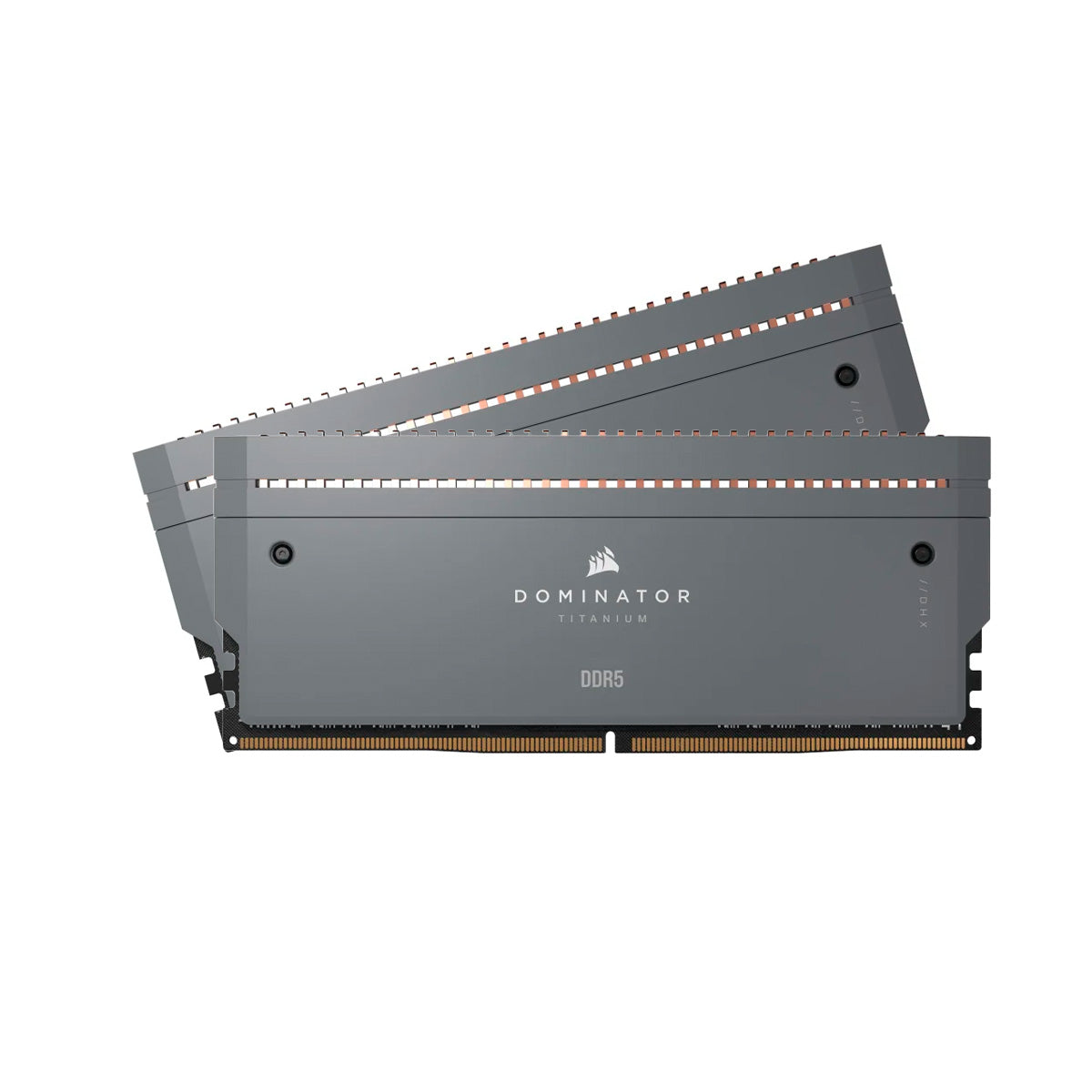 Corsair DOMINATOR TITANIUM 32GB (2x16GB) DDR5 6000MHz CL30 AMD EXPO Certified RGB Memory Kit with Cool Gray Fin Accessory - Perfect for Gaming PCs, Workstations, and High-Performance Computing